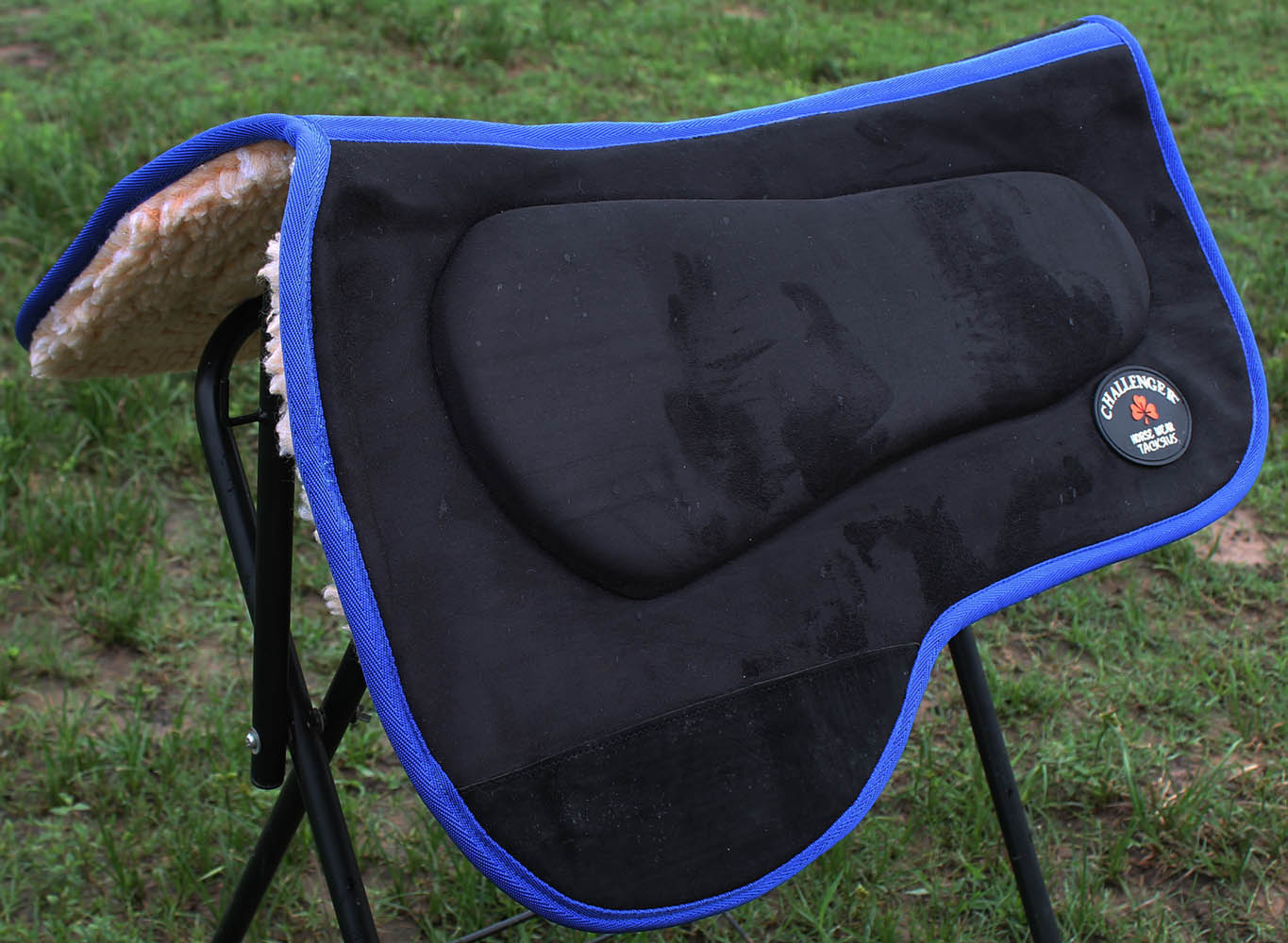 Western Horse SADDLE PAD Barrel Memory Foam Fur Bottom 3982 eBay