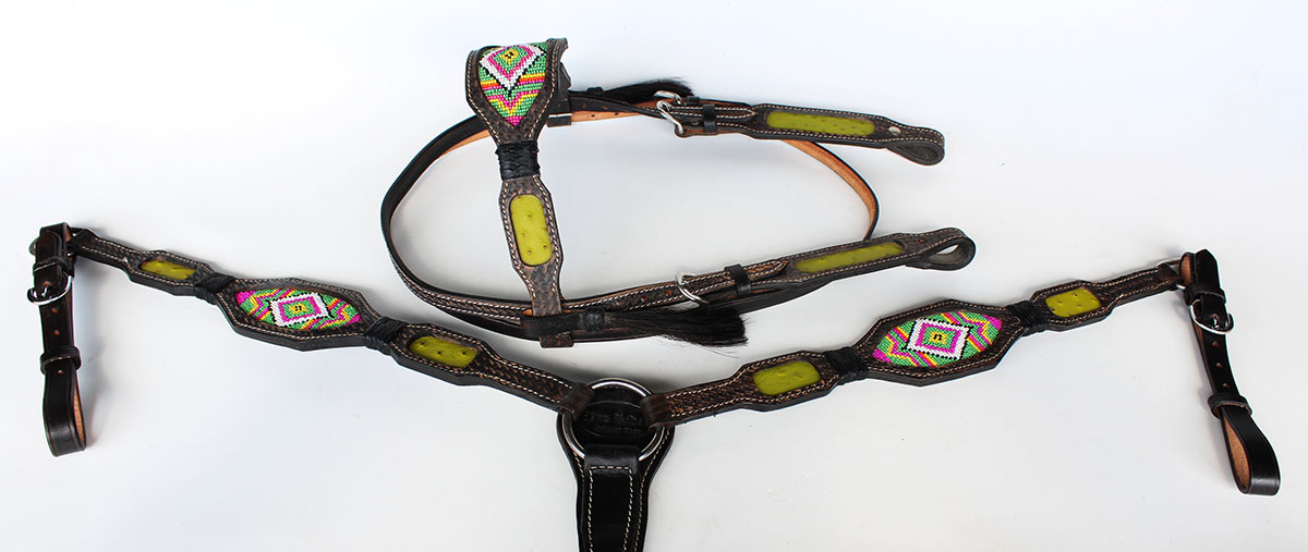 Horse Show Bridle Western Leather Headstall Breast Collar 7907 Horse Show Bridle Western Leather Headstall Breast Collar 7907 fashion