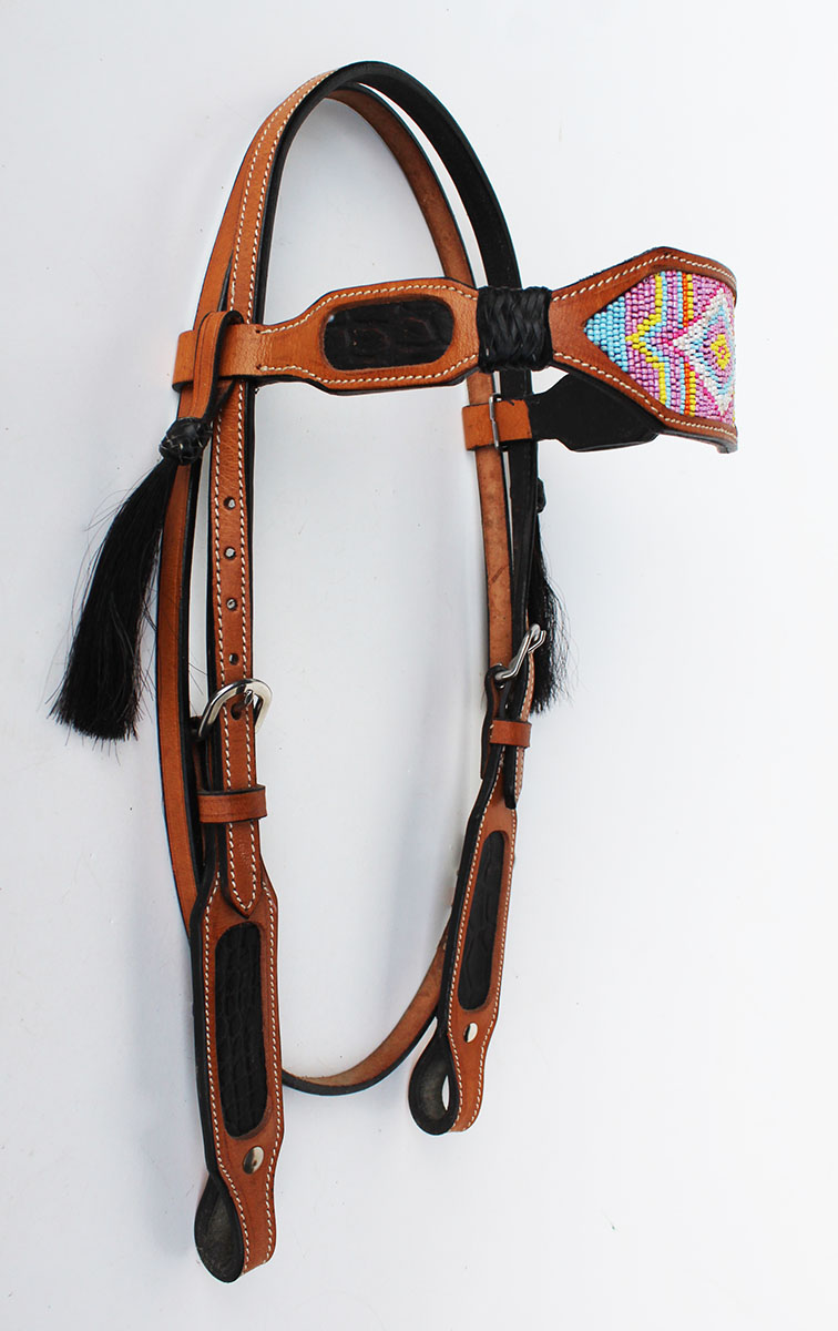 Horse Show Bridle Western Leather Headstall 7927 Horse Show Bridle Western Leather Headstall 7927