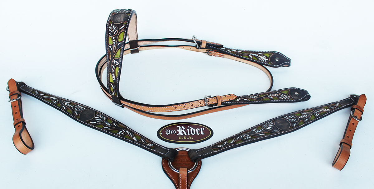 Tachuela del caballo mostrar Brida Occidental de cuero Cabezada De Caballo pecho Collar 8267B Tachuela del caballo mostrar Brida Occidental de cuero Cabezada De Caballo pecho Collar 8267B