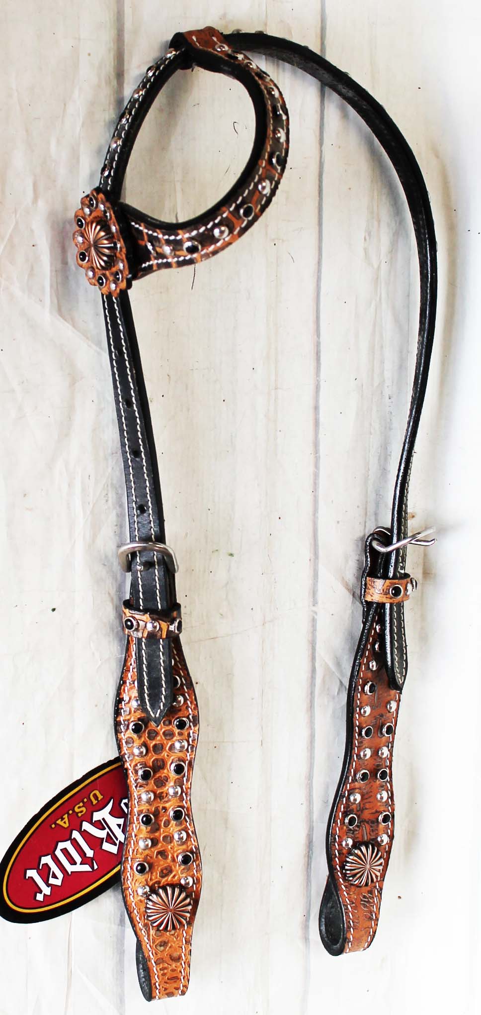 Horse Show Saddle Tack Rodeo Bridle Western Leather Headstall Barrel