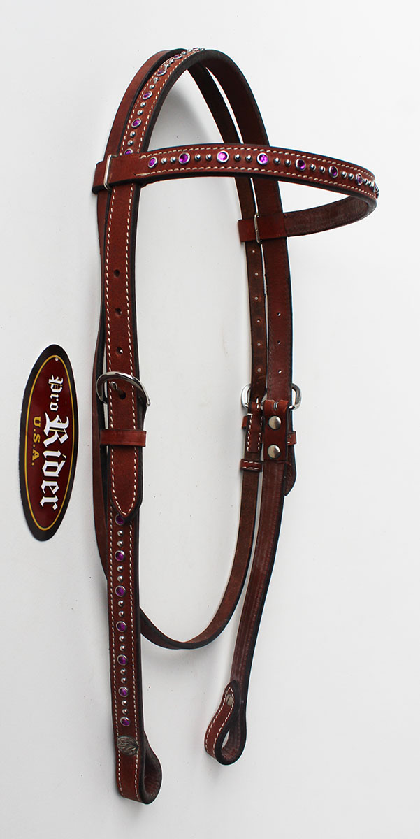 Horse Show Tack Bridle Western Leather Headstall 8326HB eBay
