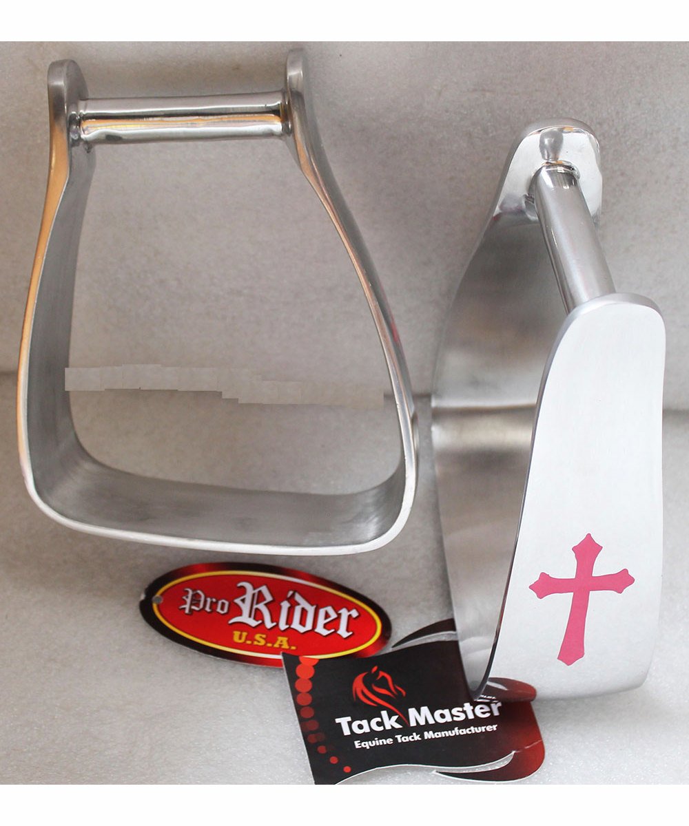 PRORIDER Western Show Horse Saddle Barrel Angled Sloped Bell Aluminum