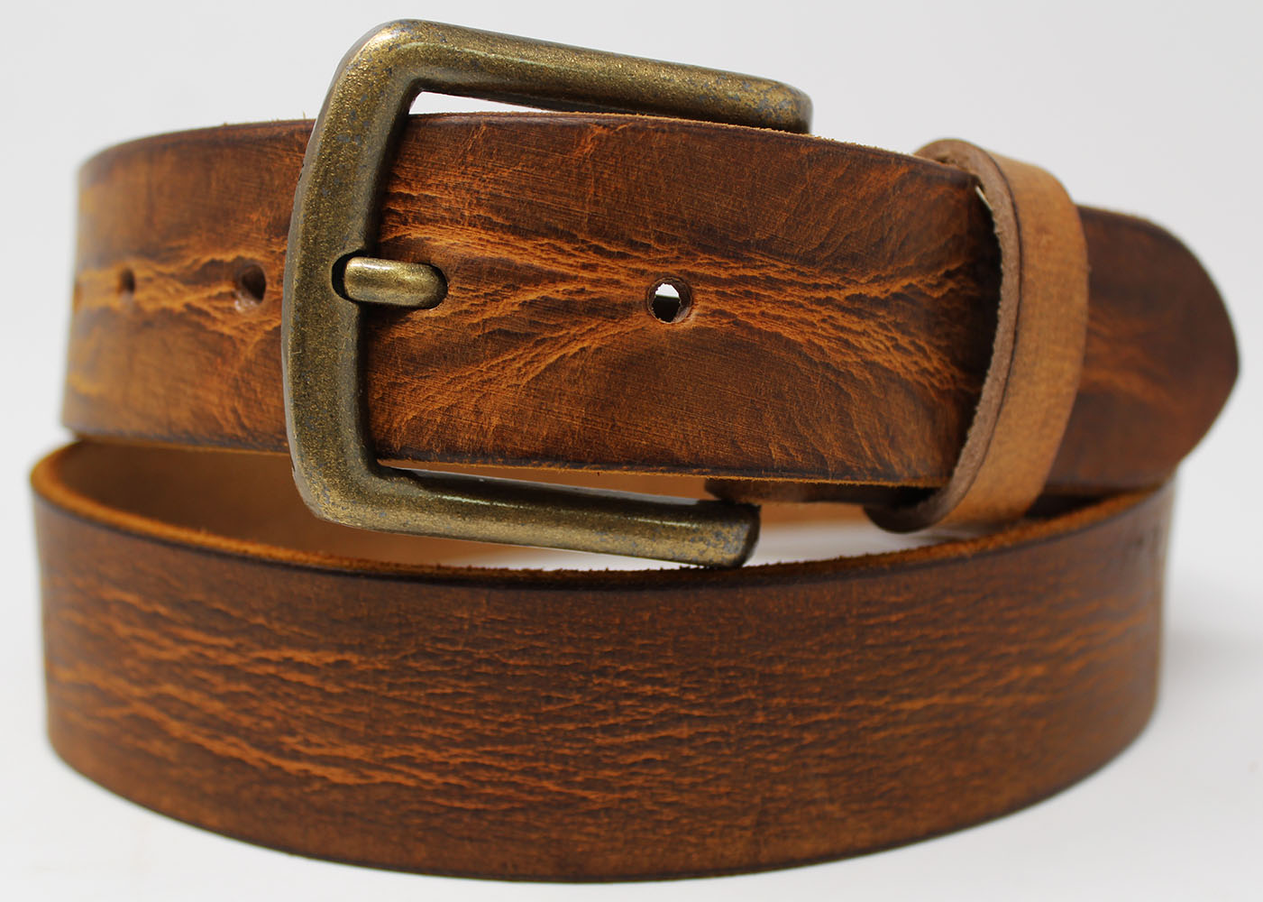 Mens Full Grain Genuine Leather Belt 1.5