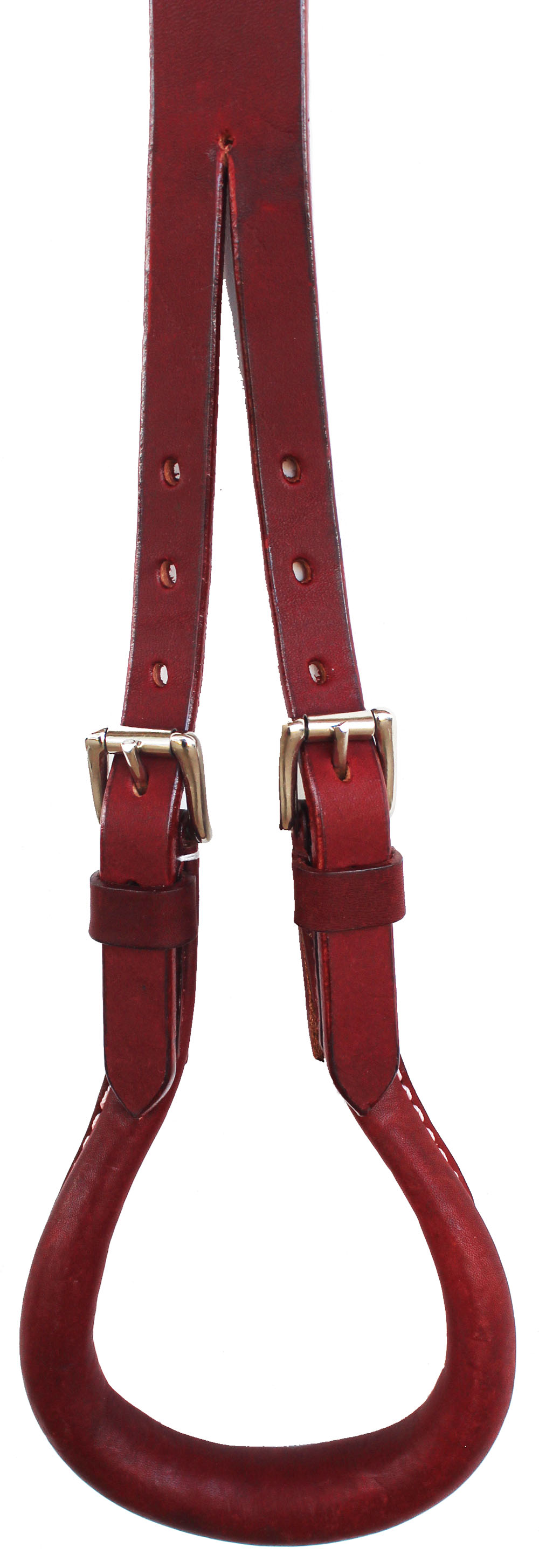 Horse Mahogany Red Amish Western Working Tack Latigo Leather Double Strap - Bild 2 von 3