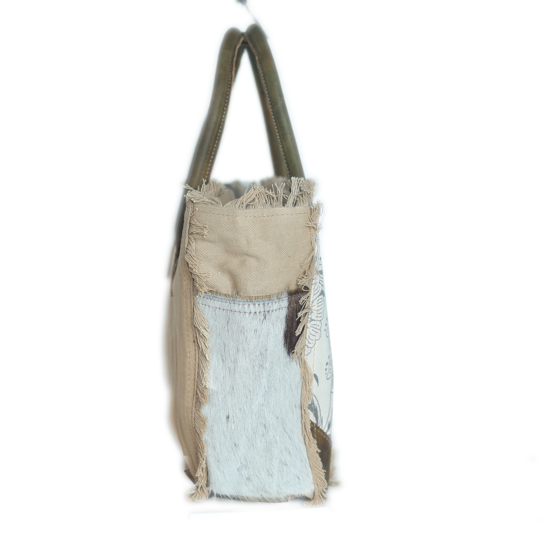 Vente Sac à main fourre-tout femme Challenger toile tissée main cuir marron 17RT2112