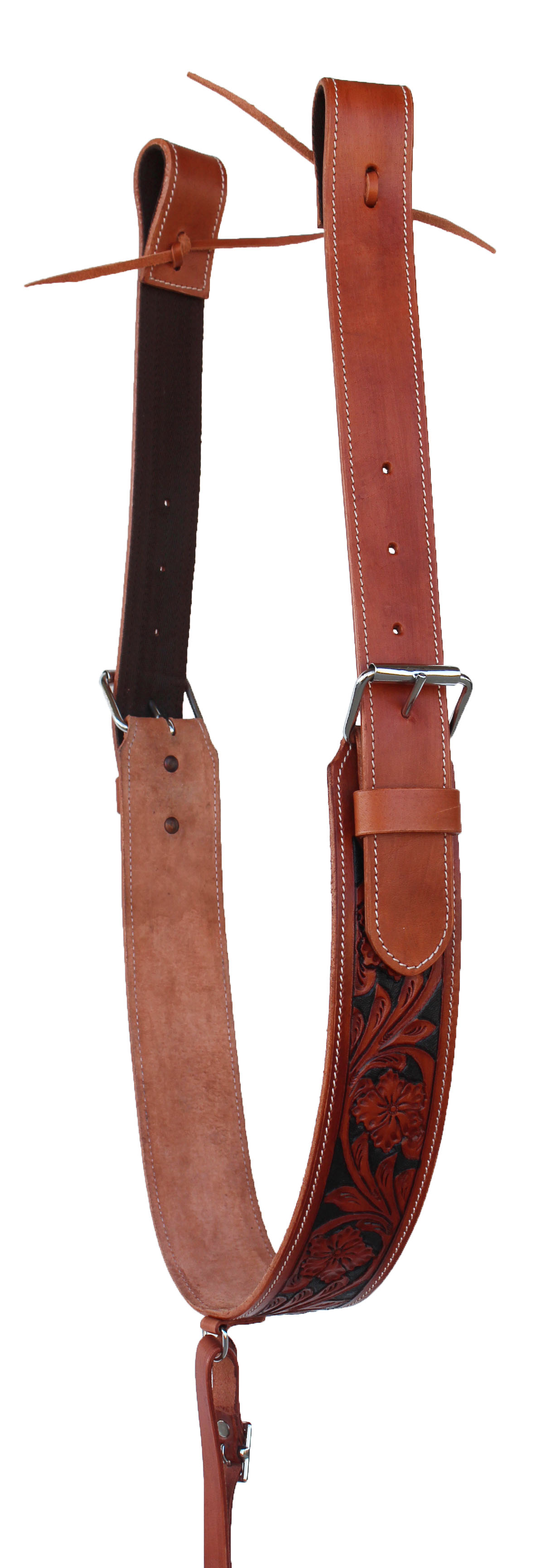 Challenger Tack Horse Western Carved Leather Rear Flank Back Cinch Girth Saddle Billets 9774-80 