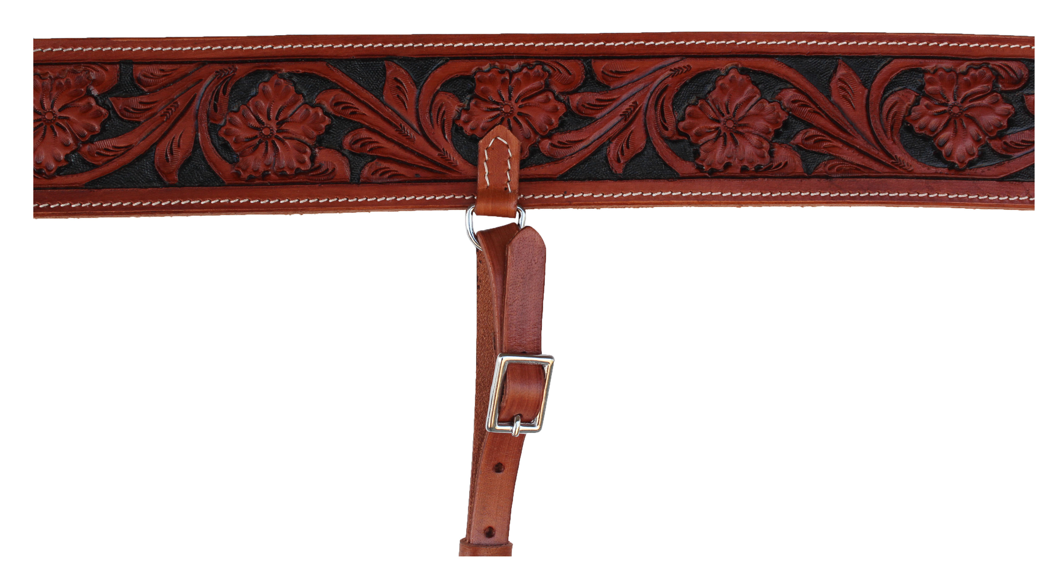 Selle de flanc arrière rembourrée en cuir à outils floraux billets RCA