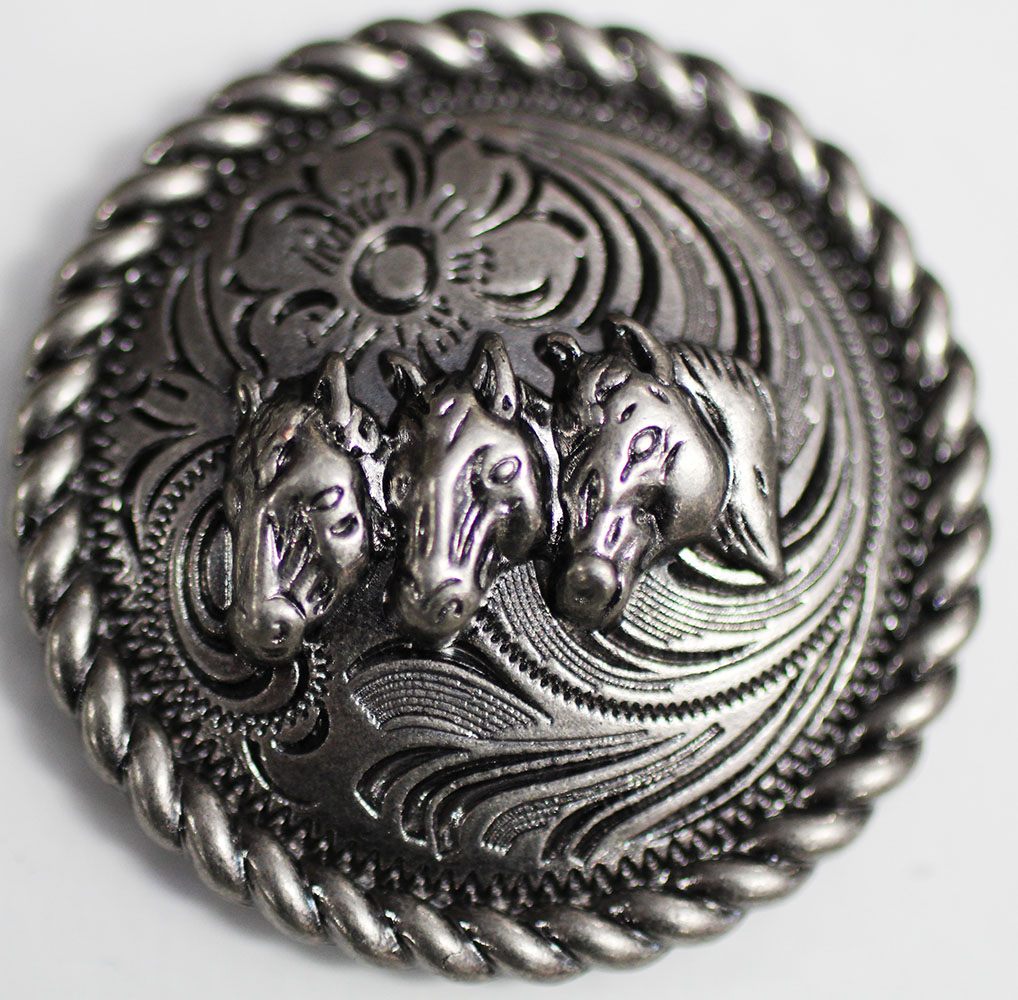 Concho 4 Conchos Rhinestone Horse Saddle Western Bridle 401430B eBay