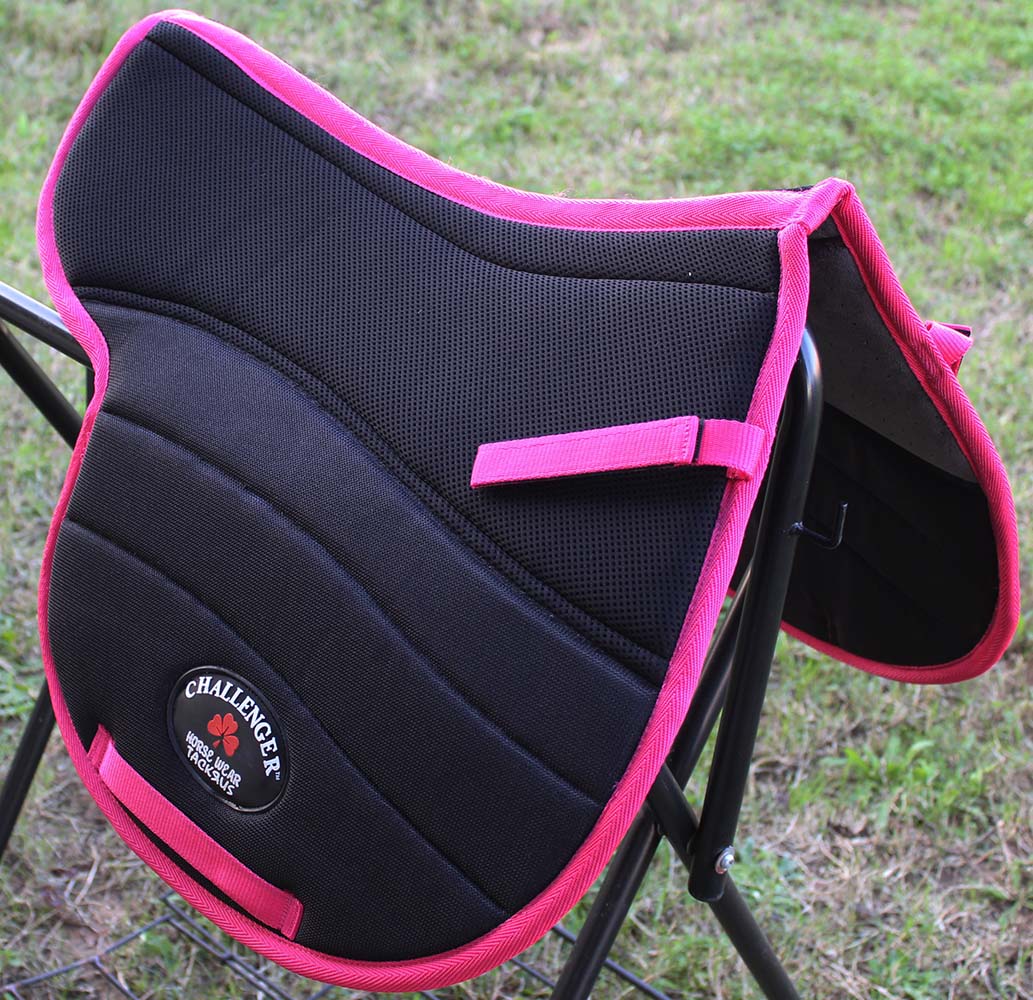 CHALLENGER Horse Western Trail Neoprene Padded Anti-Slip Bareback Pink Saddle Pad 39203PK