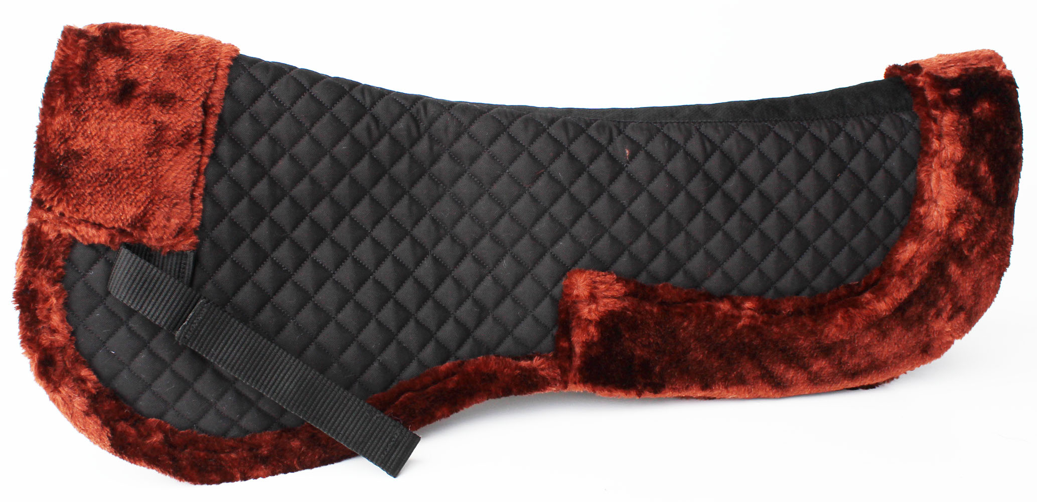 CHALLENGER Horse English Quilted Half Pad Correction Wither Relief Fau~p114462161