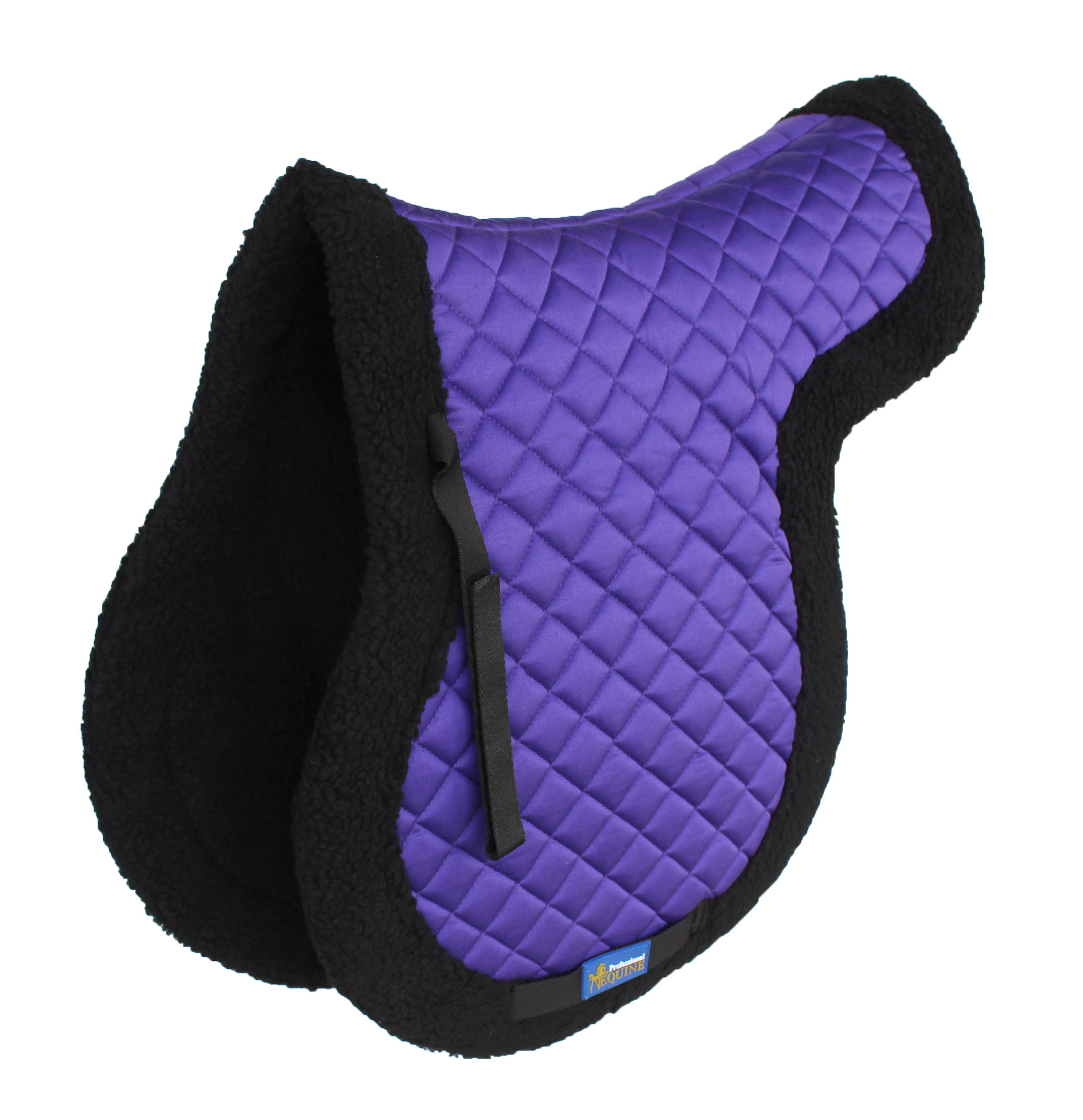 Horse Saddle Pad English Contoured Quilted Fleece Shock Absorbing