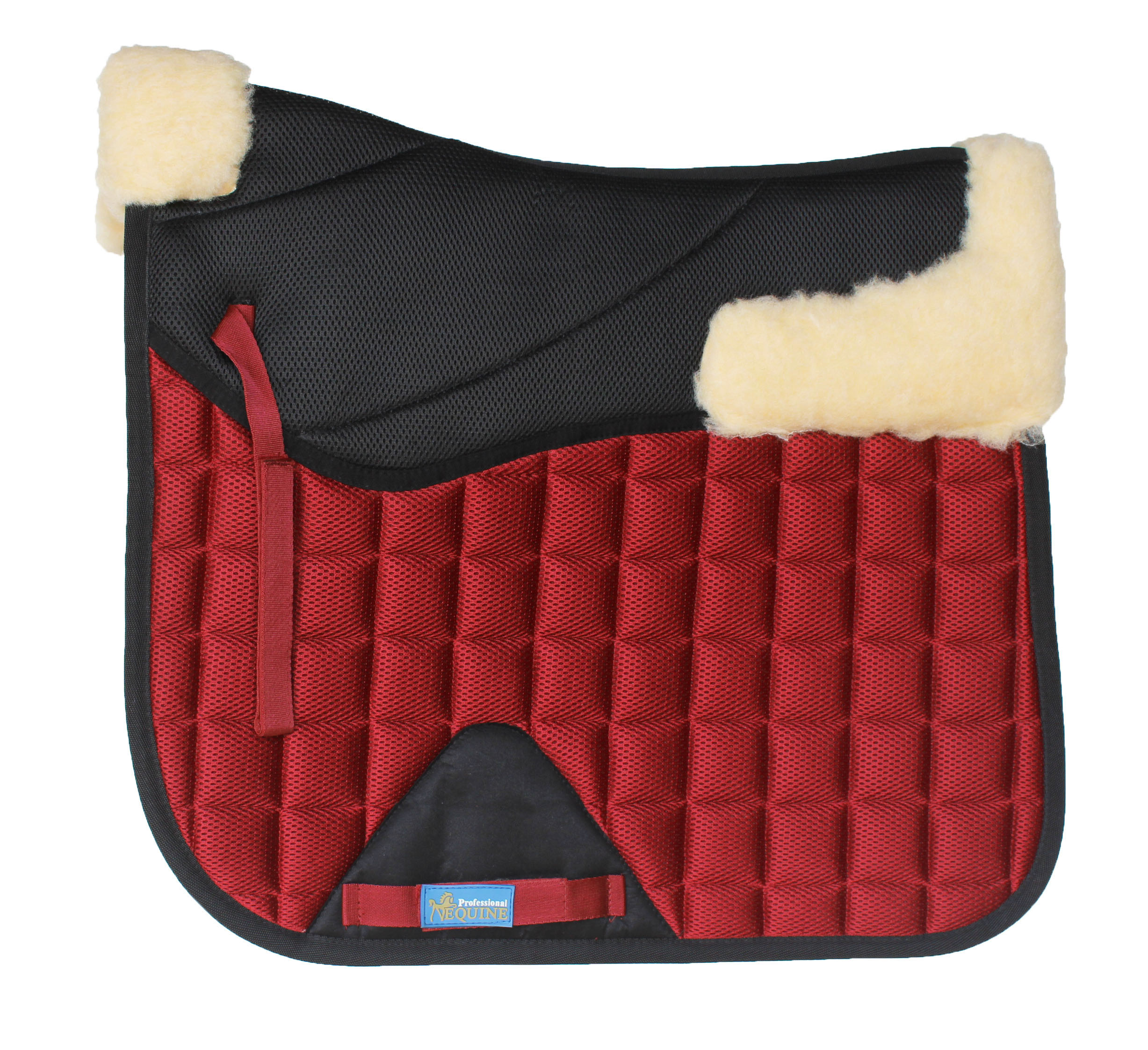 Horse English Quilted Dressage Square Contoured Lightweight Trail Saddle Pad - Picture 11 of 14