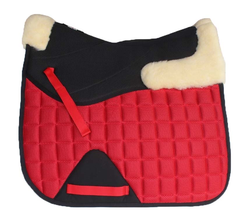 Horse English Quilted Dressage Square Contoured Lightweight Trail Saddle Pad - Picture 12 of 14