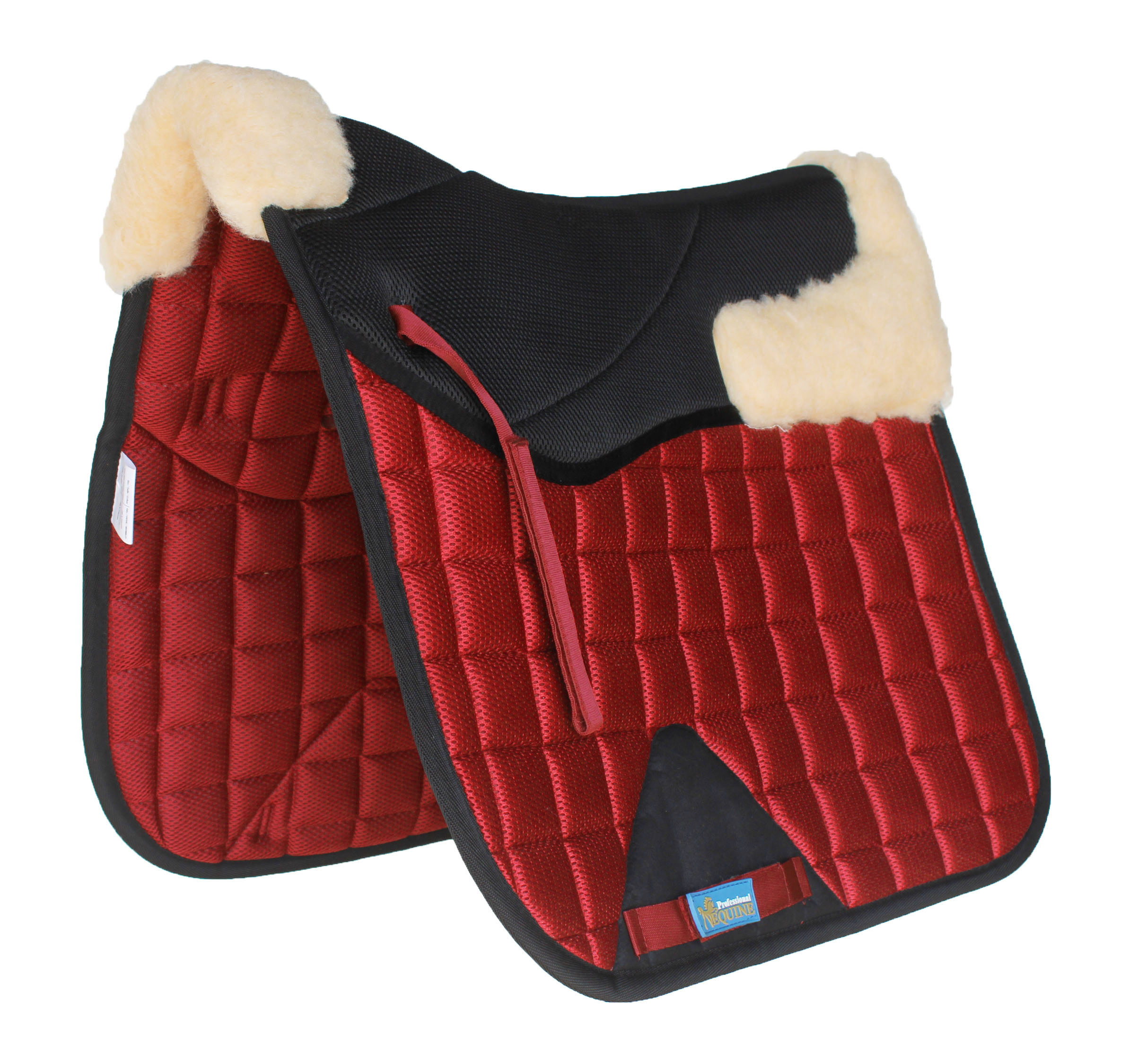 Horse English Quilted Dressage Square Contoured Lightweight Trail Saddle Pad - Picture 10 of 14