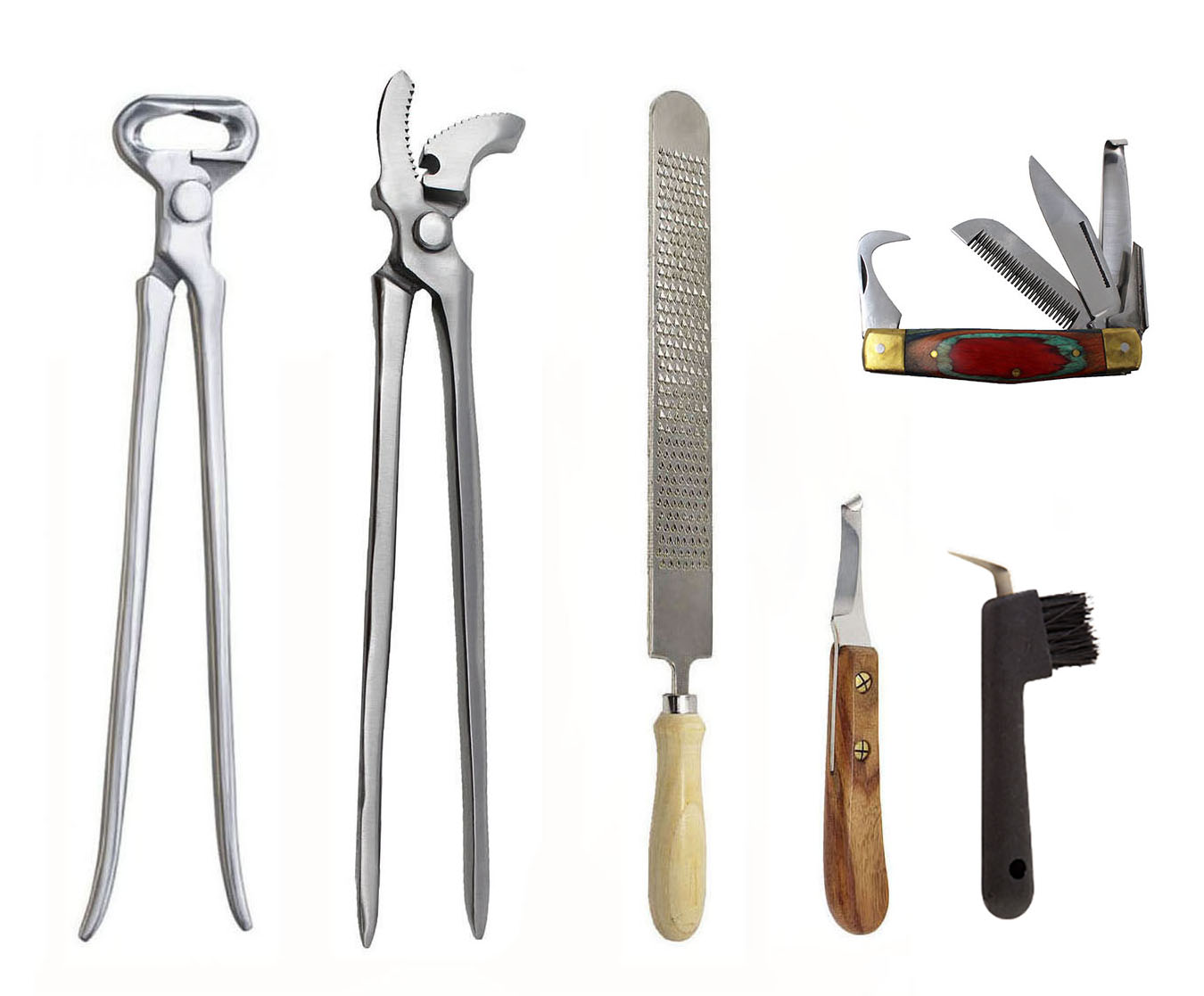 HORSE FARRIER TOOL Essentials 6Piece Groom Hoof Care Trim Tool Kit