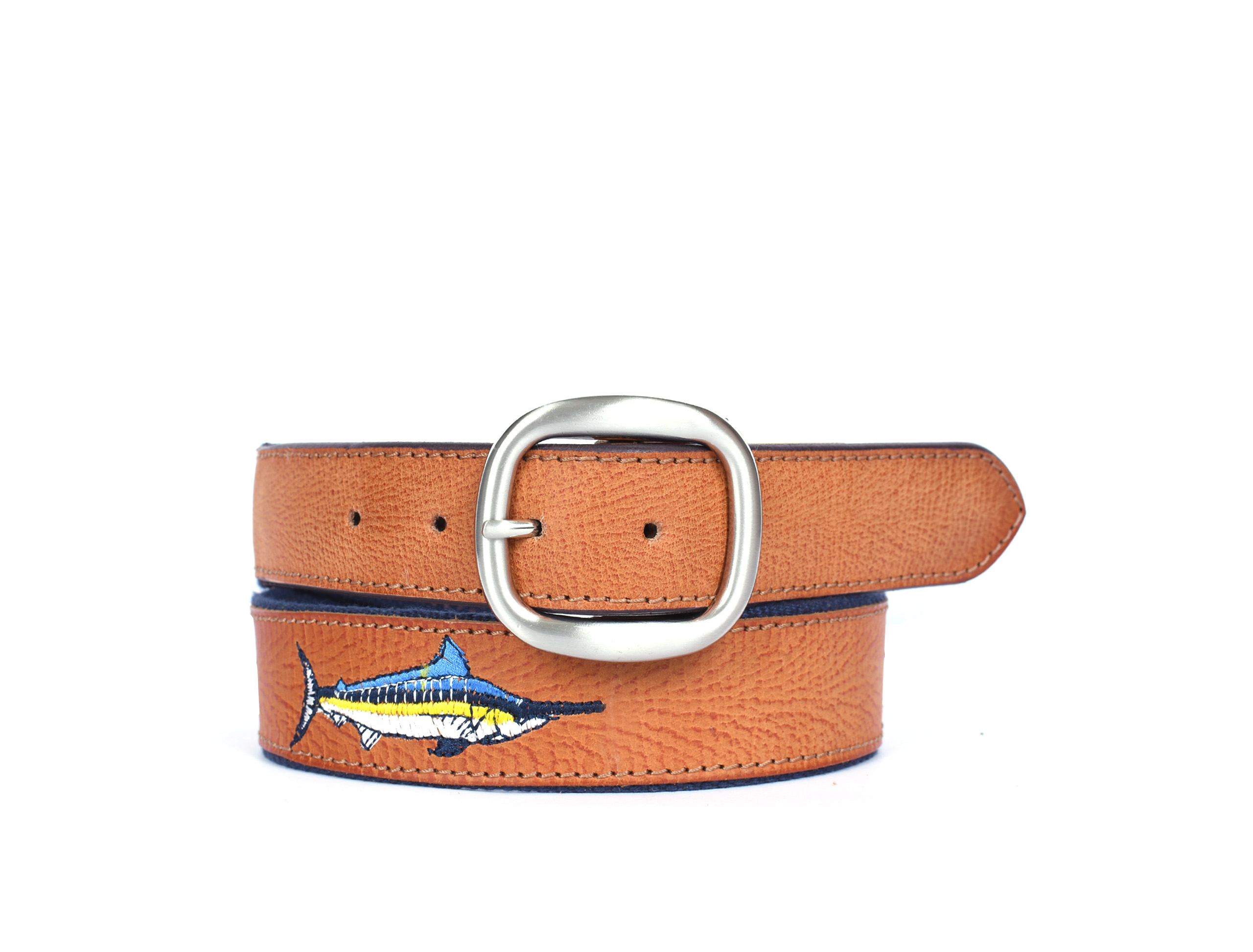Herren Leder 1-1/2" breit Sport bestickt Gürtel 12AFBT3 - Bild 2 von 21