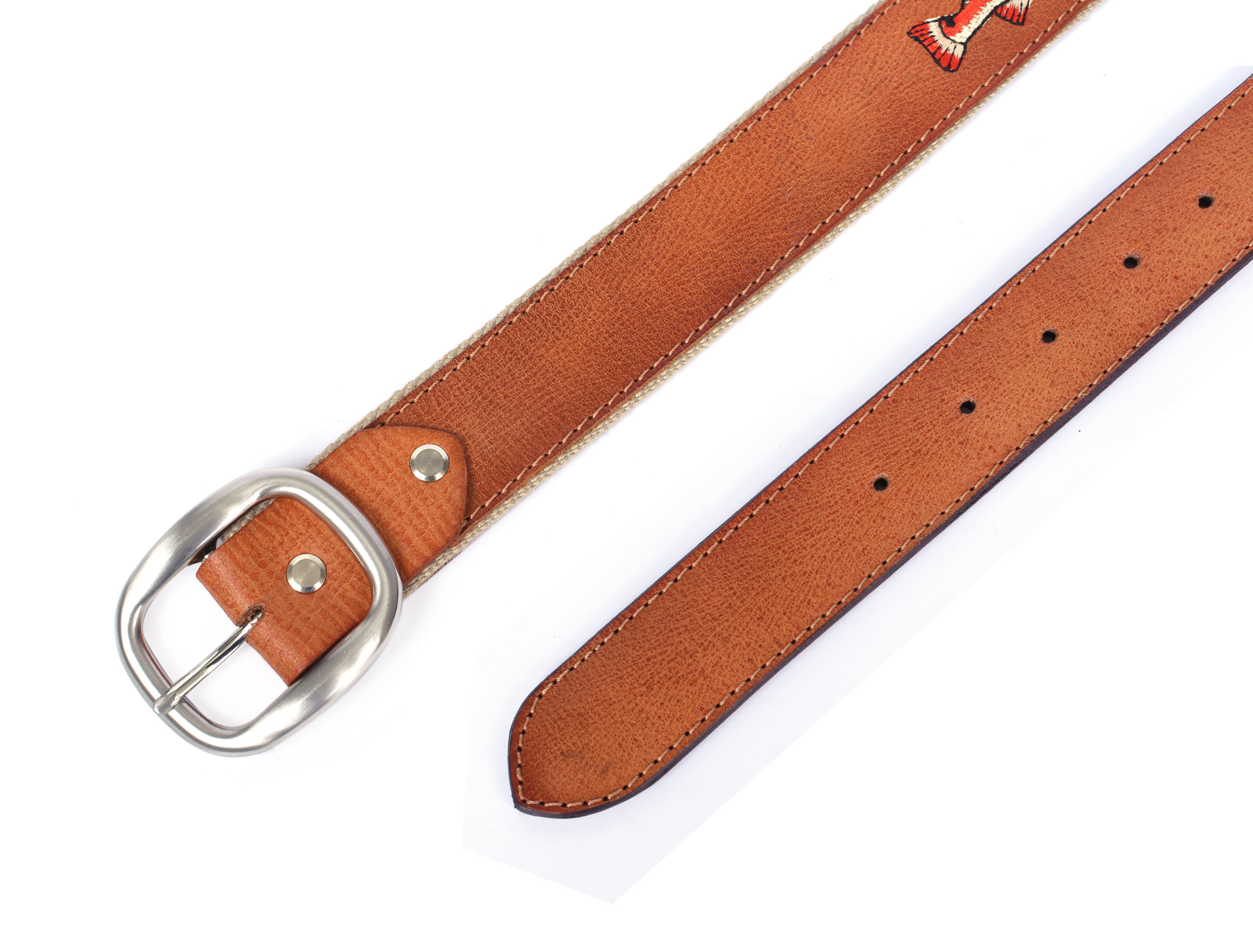 Herren Leder 1-1/2" breit Sport bestickt Gürtel 12AFBT3 - Bild 15 von 21