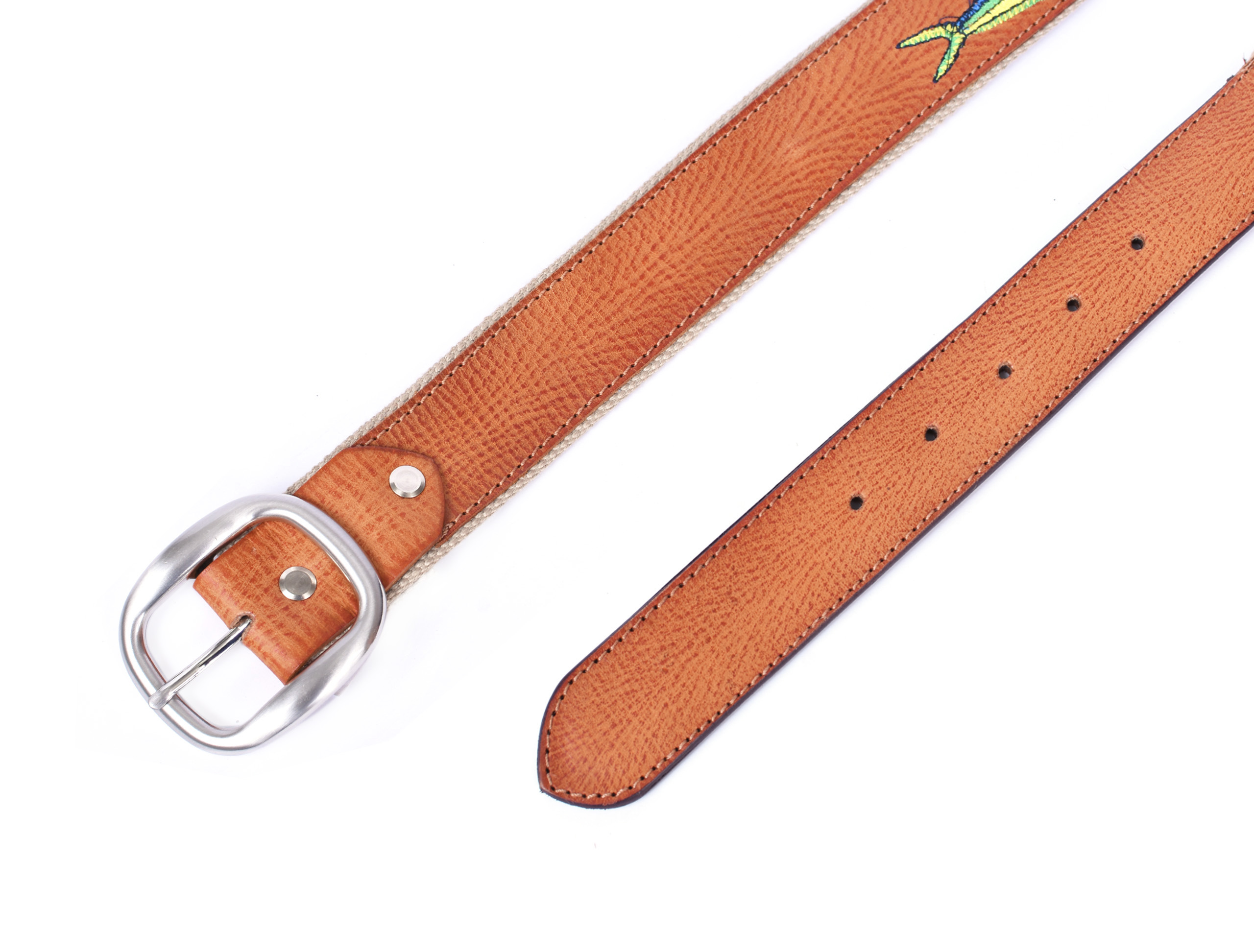 Herren Leder 1-1/2" breit Sport bestickt Gürtel 12AFBT3 - Bild 10 von 21