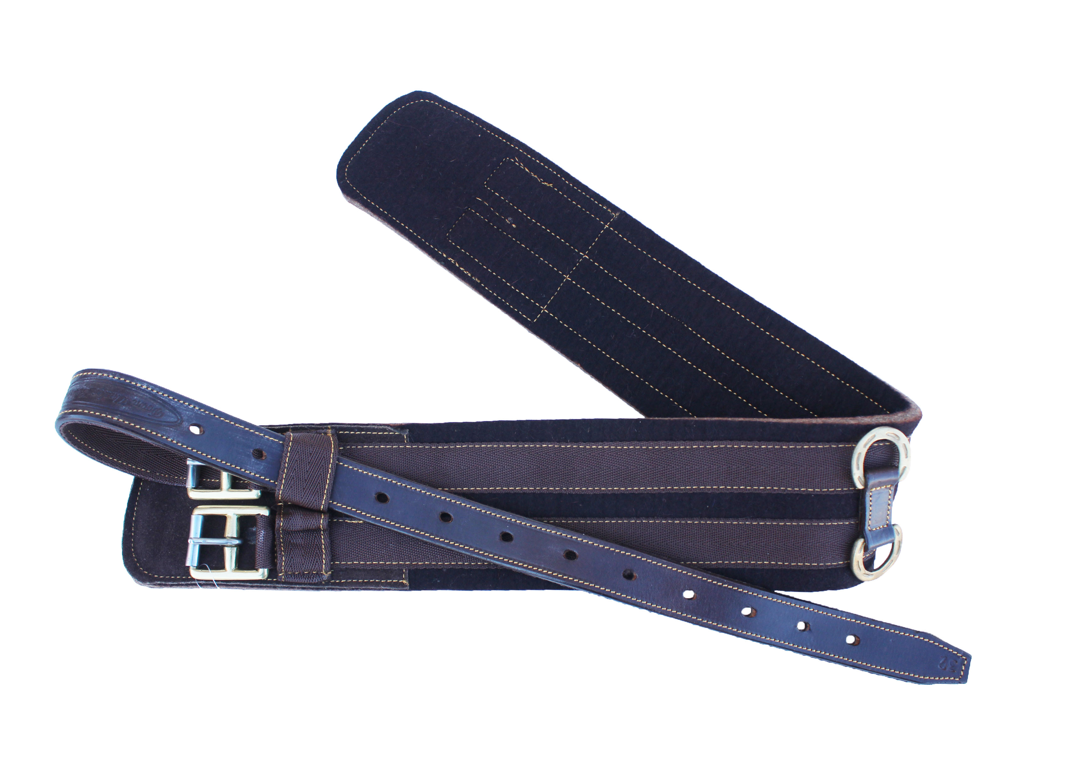 Horse Australian Outrider Wool Felt Leather Saddle Girth 110G340 - Picture 4 of 6