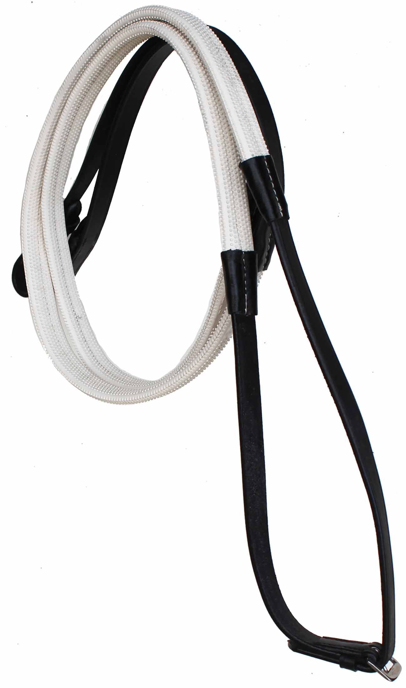 54" Horse English Black Leather Rubber Grip Schooling TRAINING Reins 805LR23 - Picture 14 of 15