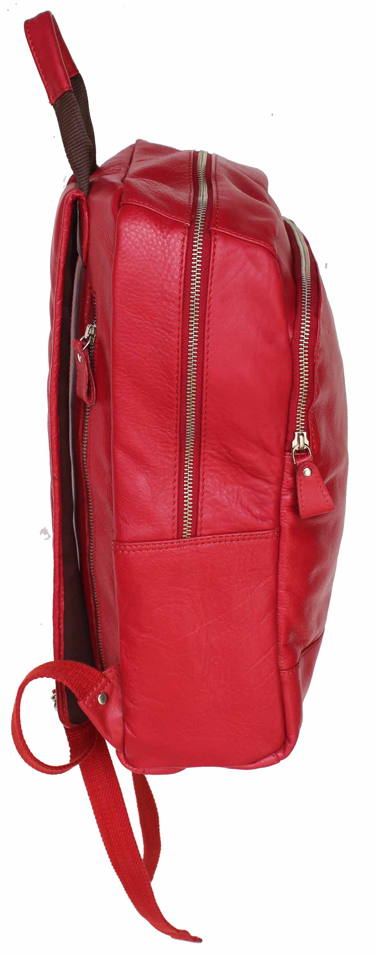 Full-Grain Pebbled Leather Casual Travel Work Backpack Laptop 18AXB09 - Picture 19 of 22