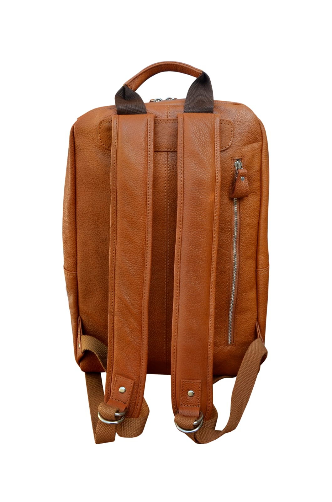 Full-Grain Pebbled Leather Casual Travel Work Backpack Laptop 18AXB09 - Picture 22 of 22