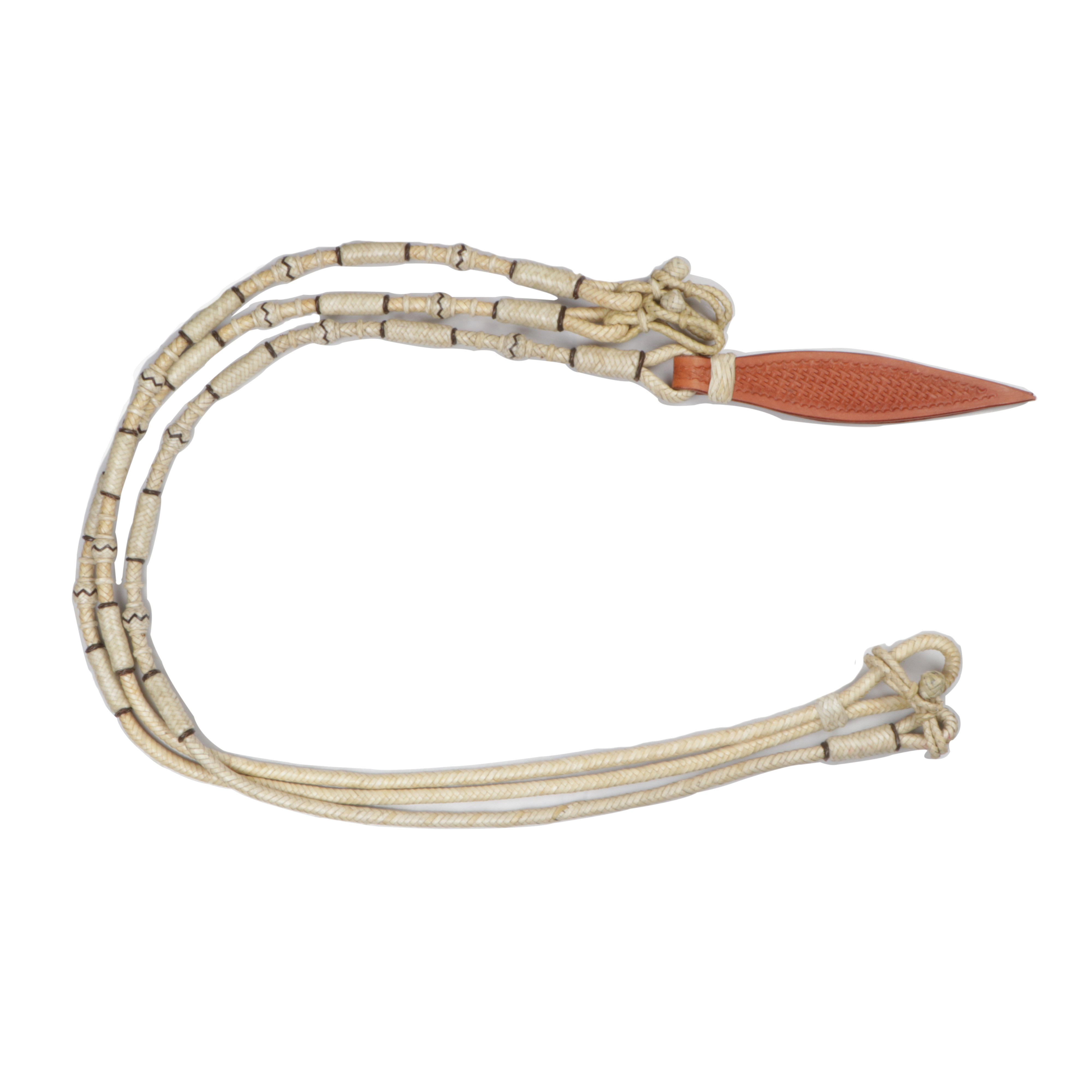 Horse Western Tack Leather Rawhide Romel Romal Reins Tooled Popper 66BT - Picture 12 of 15