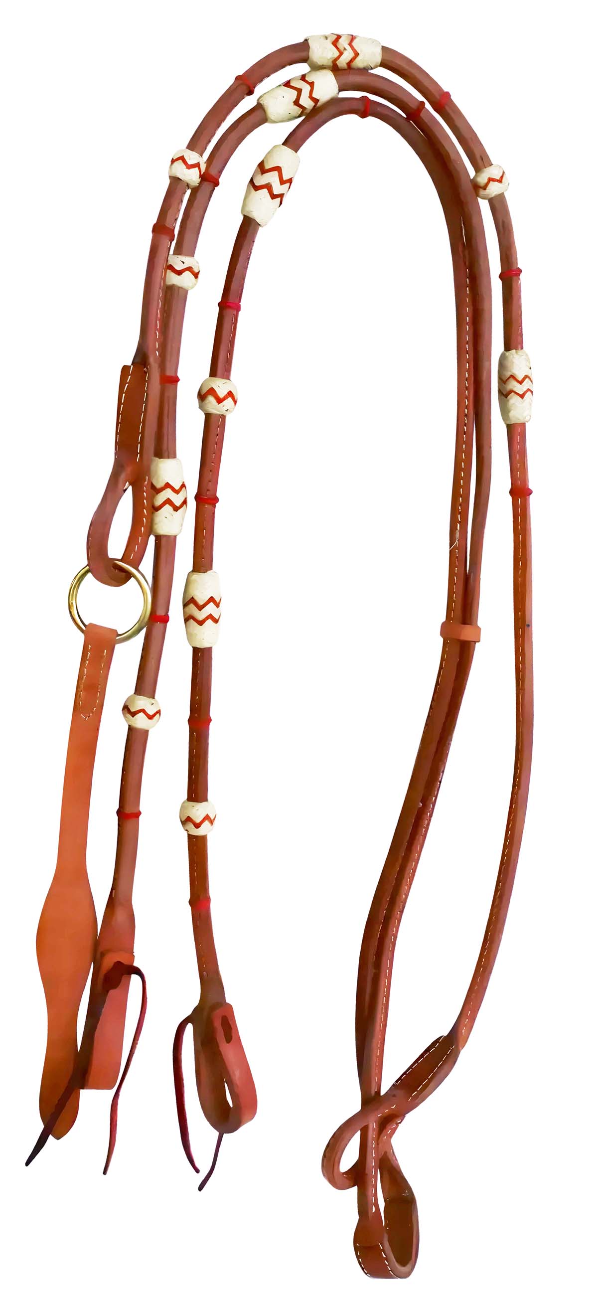 Amish USA Pferd Western Tack Leder Rohhaut Romal Zügel 66RT36RB - Bild 10 von 21