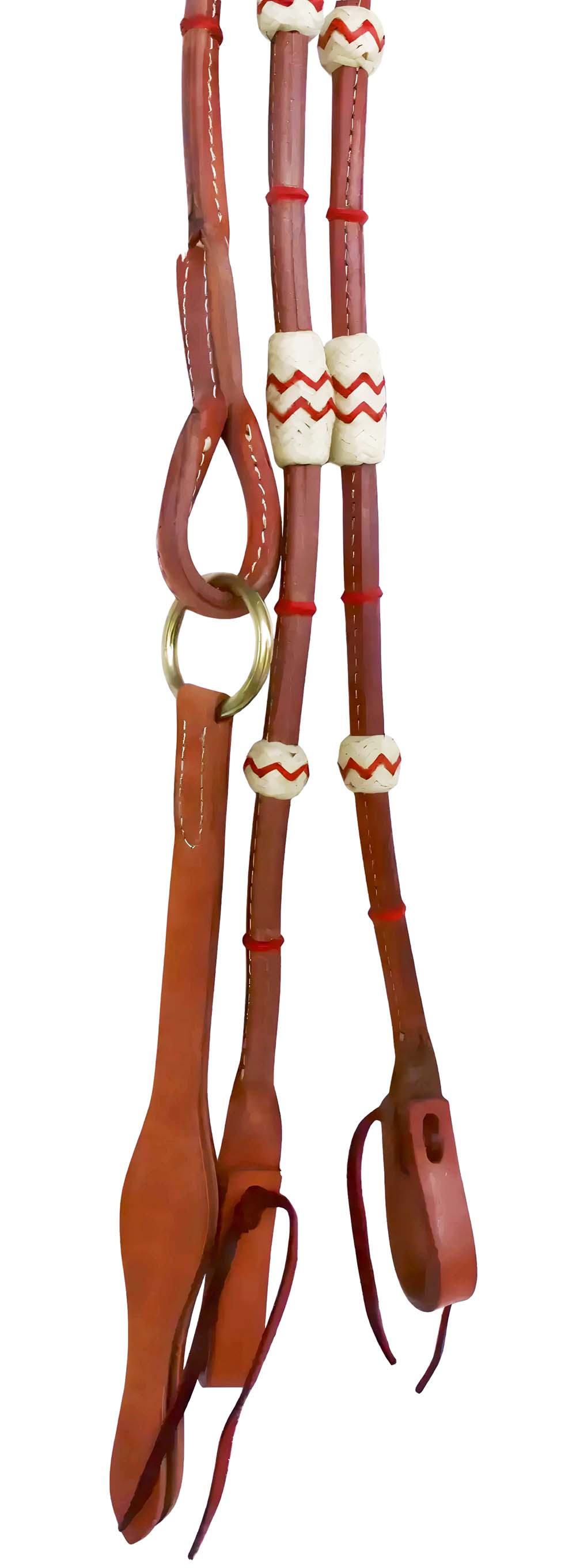Amish USA Pferd Western Tack Leder Rohhaut Romal Zügel 66RT36RB - Bild 11 von 21