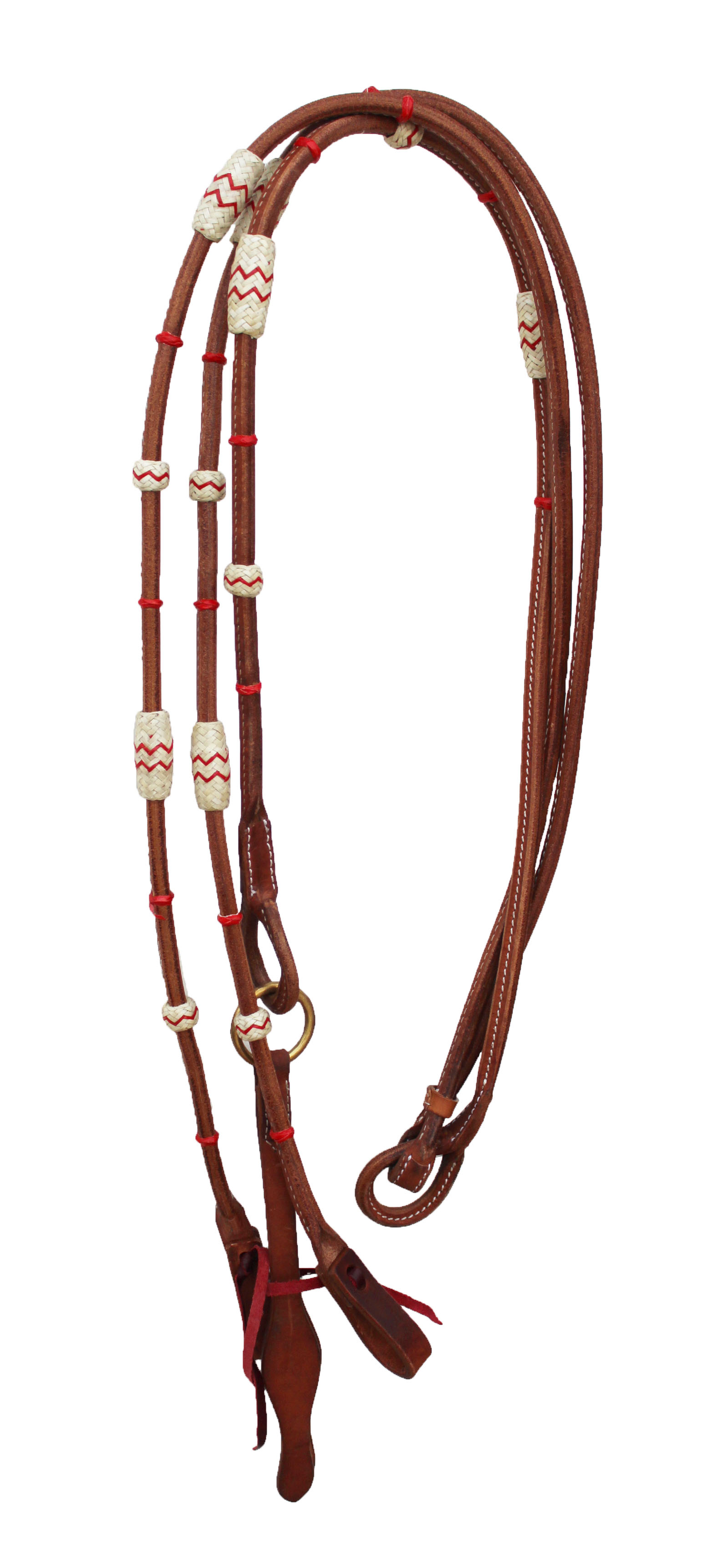 Amish USA Pferd Western Tack Leder Rohhaut Romal Zügel 66RT36RB - Bild 7 von 21