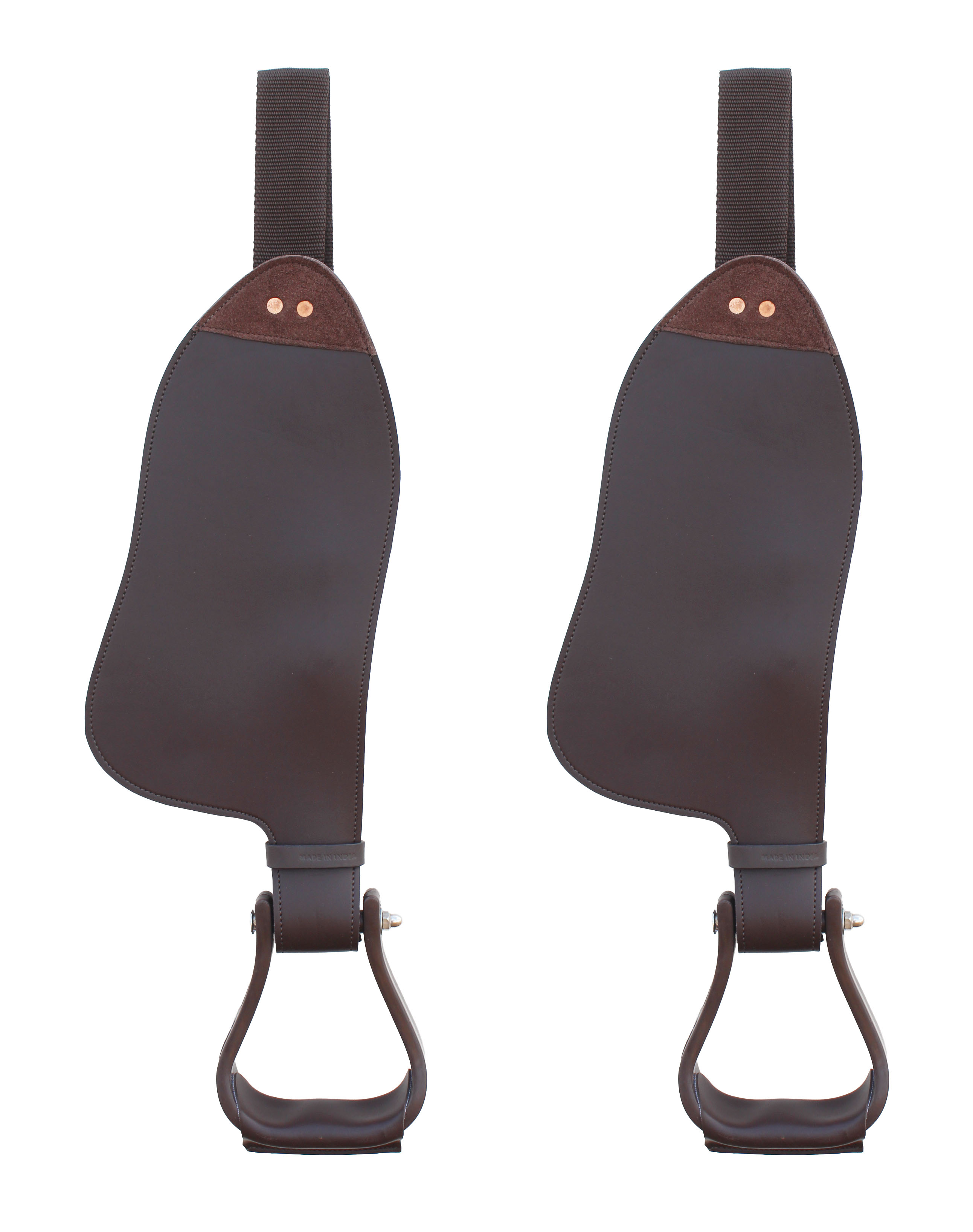 CHALLENGER Horse Western Leather Replacement Saddle Fenders Pair 52FenderV