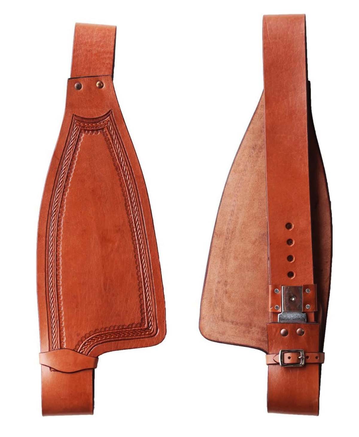 Horse Western Adult Tooled Leather Replacement Saddle Fender