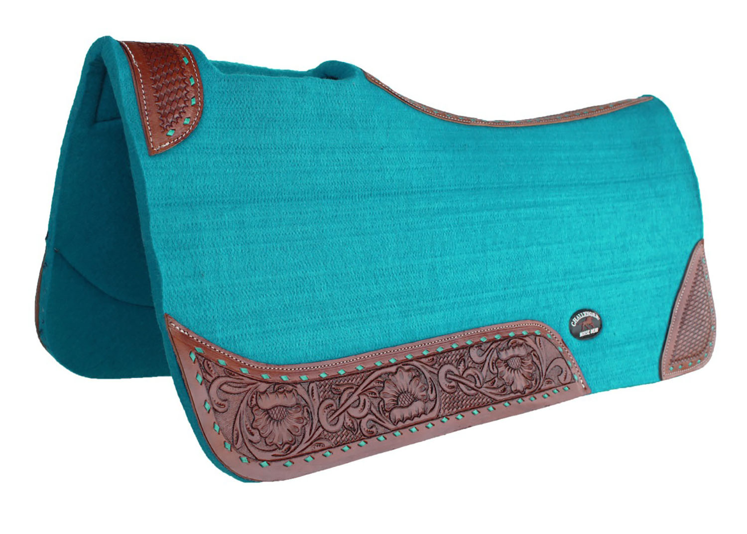 Etrier Equitation Sous-selle Cheval Thérapeutique En Feutre De Laine - Épais Contour Western 32 X 32 - Neuf Sous Selle Epais Challenger