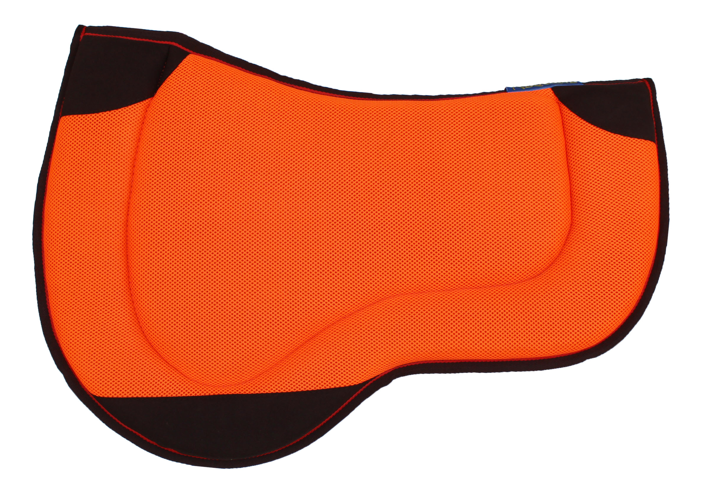 Almohadilla para montar caballo Western Endurance neopreno contorneado naranja 39196 - Imagen 2 de 5