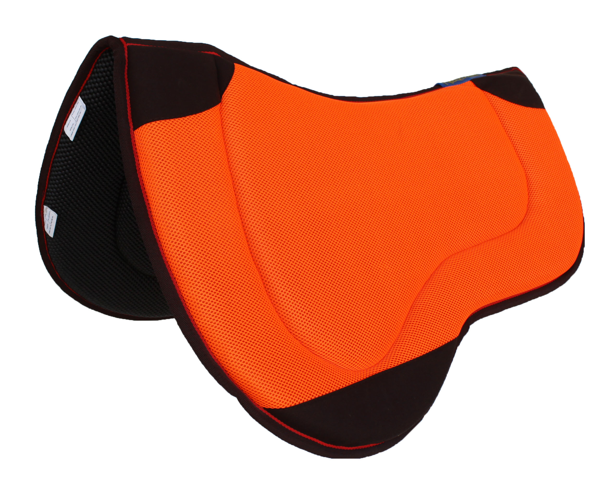 Almohadilla para montar caballo Western Endurance neopreno contorneado naranja 39196 - Imagen 1 de 5