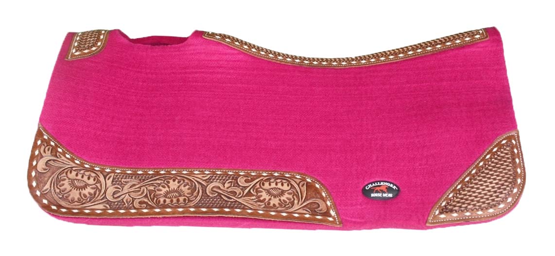 32x30 Horse SADDLE PAD Western Contoured Wool Felt Moisture Wicking Brown 39209 - Picture 16 of 36