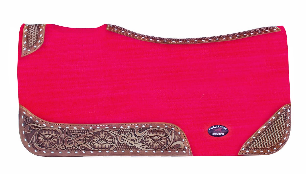 32x30 Horse SADDLE PAD Western Contoured Wool Felt Moisture Wicking Brown 39209 - Picture 13 of 36