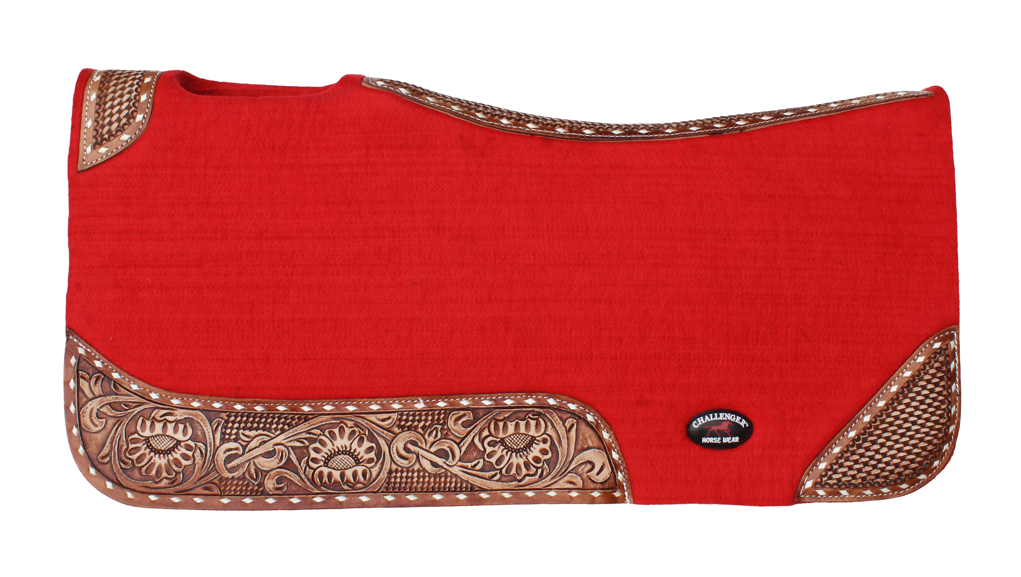 32x30 Horse SADDLE PAD Western Contoured Wool Felt Moisture Wicking Brown 39209 - Picture 20 of 36