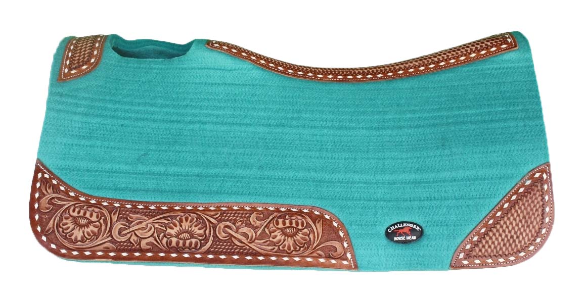 32x30 Horse SADDLE PAD Western Contoured Wool Felt Moisture Wicking Brown 39209 - Picture 25 of 36