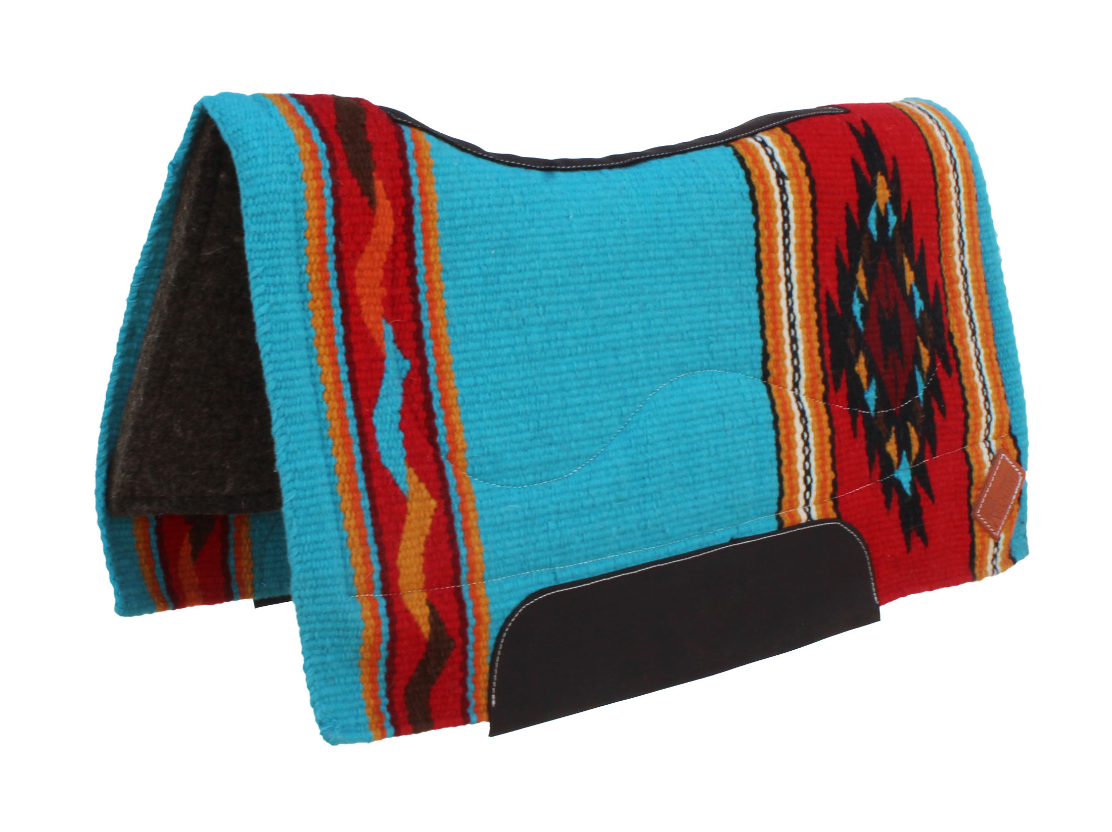 Horse Western Handwoven New Zealand Wool Contoured Felt Saddle Pad 3922HW - Picture 1 of 15