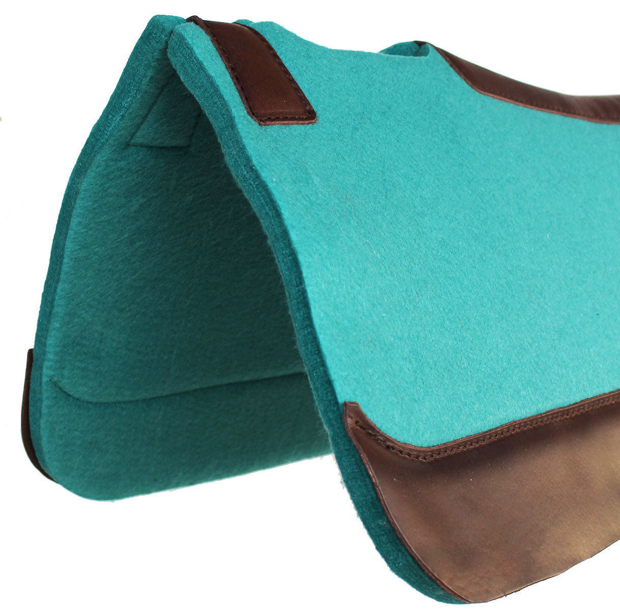 3/4" Thick Horse SADDLE PAD Western Contoured Wool Felt Moisture Wicking 39RT06 - Picture 30 of 39