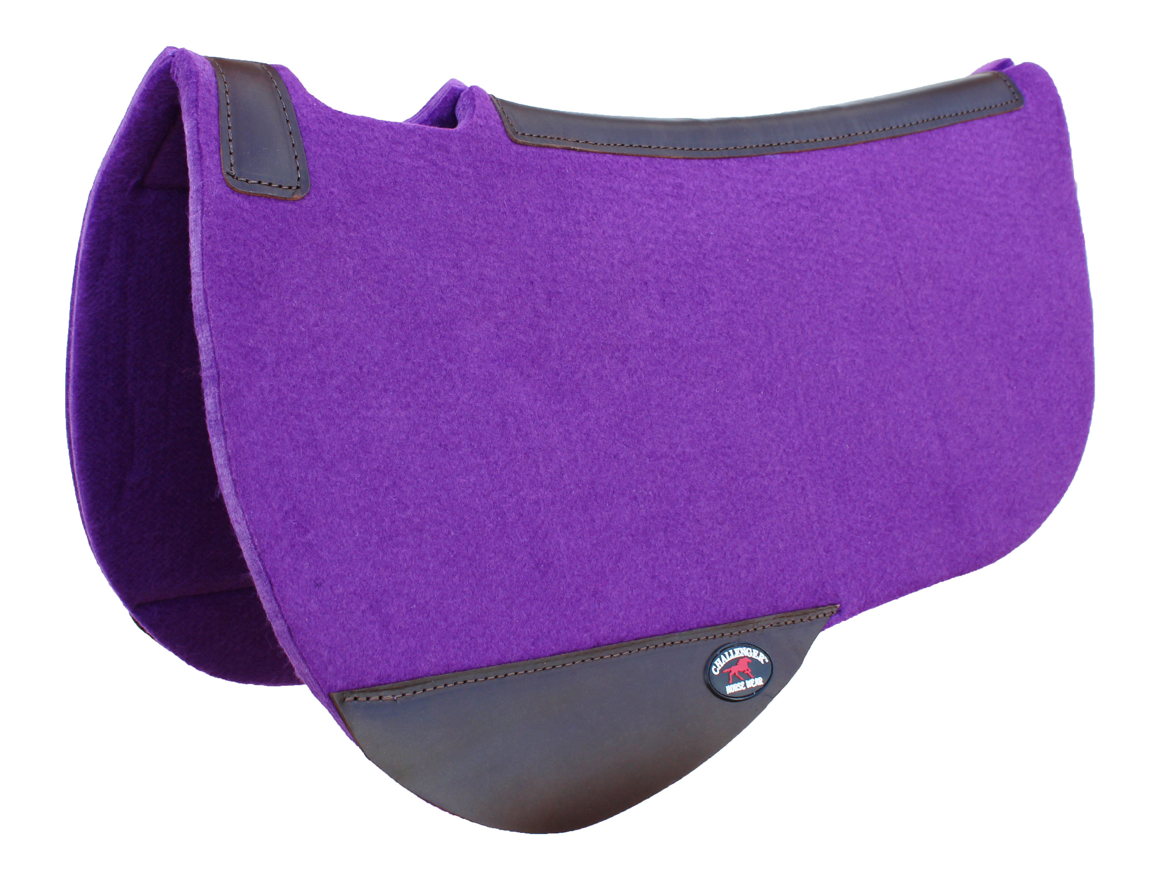 1" Thick Horse SADDLE PAD Western Contoured Wool Felt Moisture Wicking
