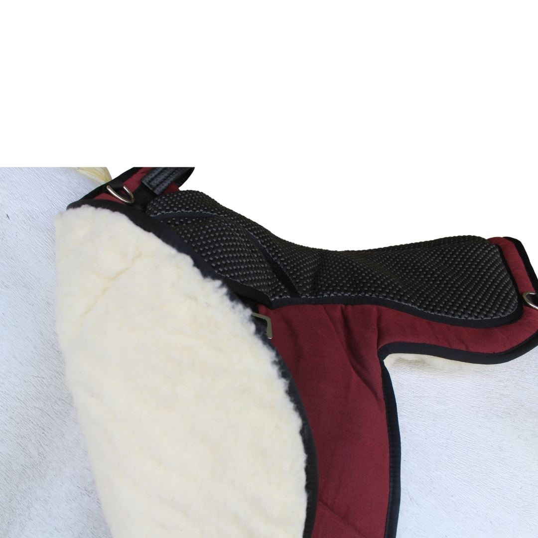 Horse English Western Trail Fleece Padded Adjustable Bareback Saddle Pad 39TS05 - 第 23/53 張圖片