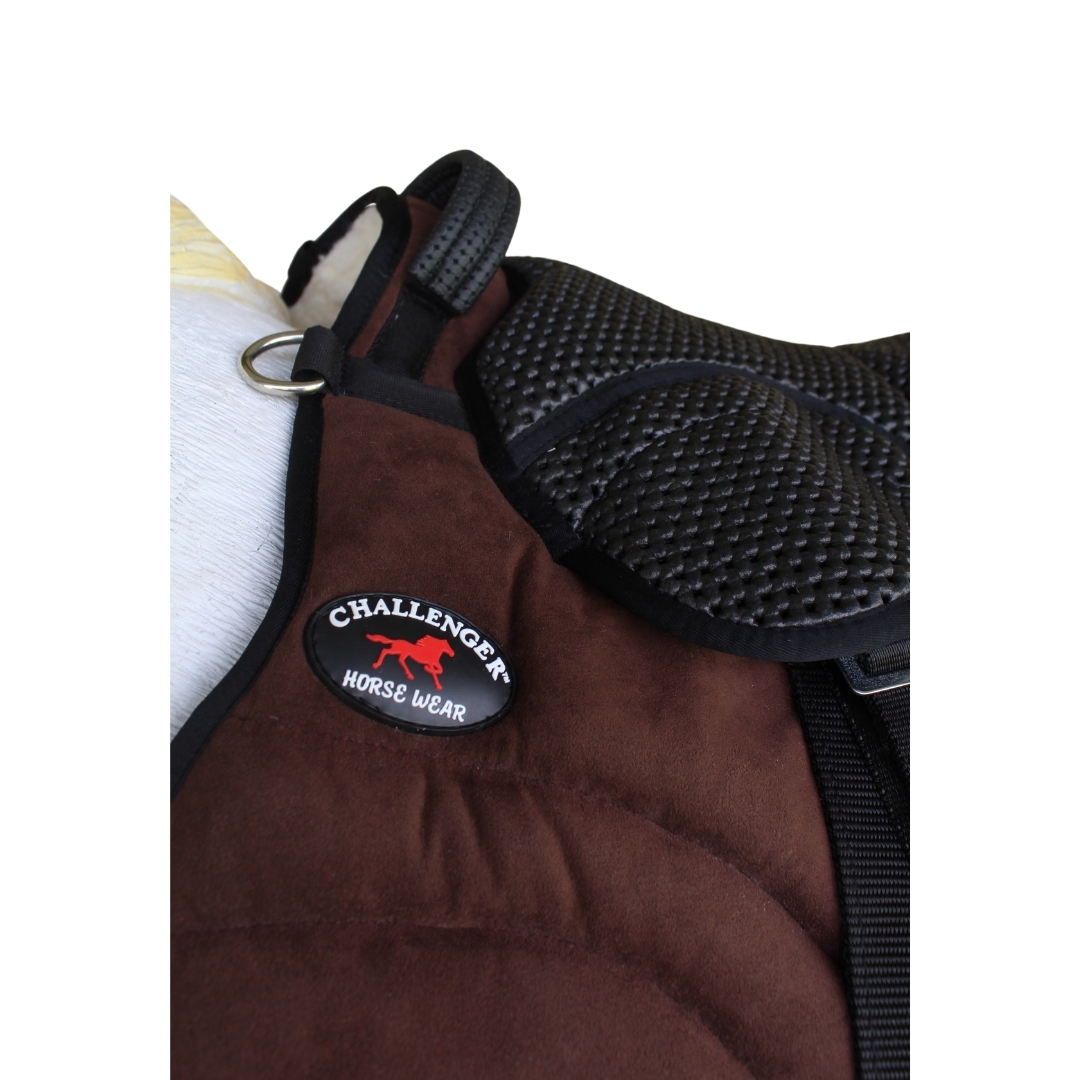Horse English Western Trail Fleece Padded Adjustable Bareback Saddle Pad 39TS05 - 第 16/53 張圖片