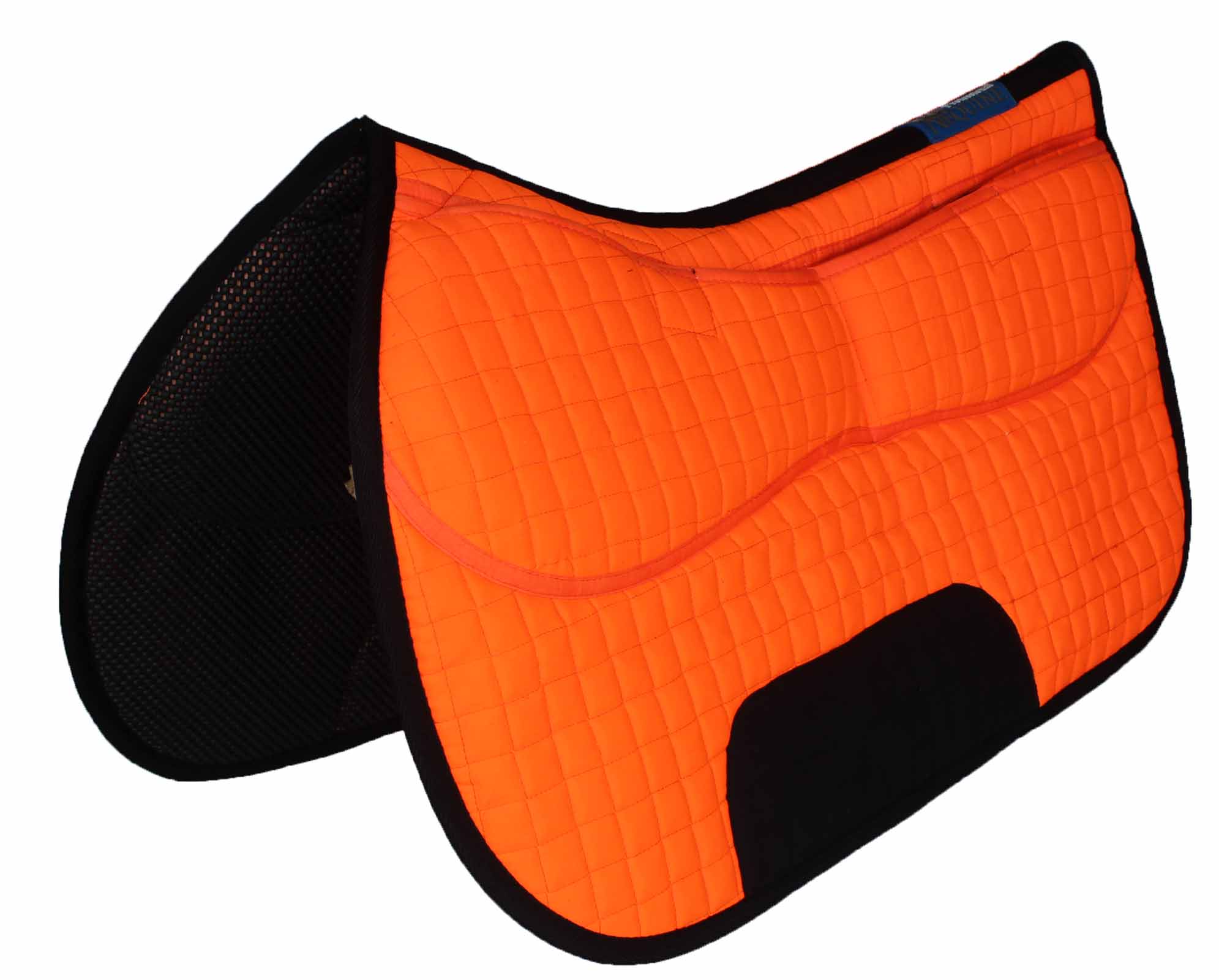 Orange western top saddle pad
