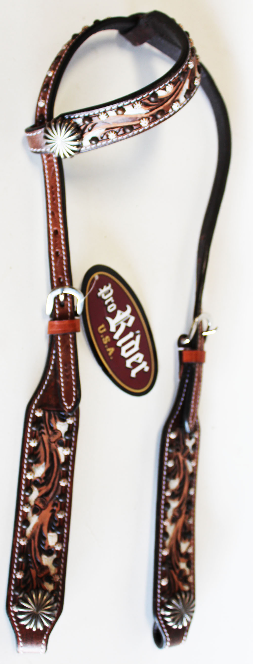 Horse Show Saddle Tack  Bridle Western Leather Headstall  78155HA