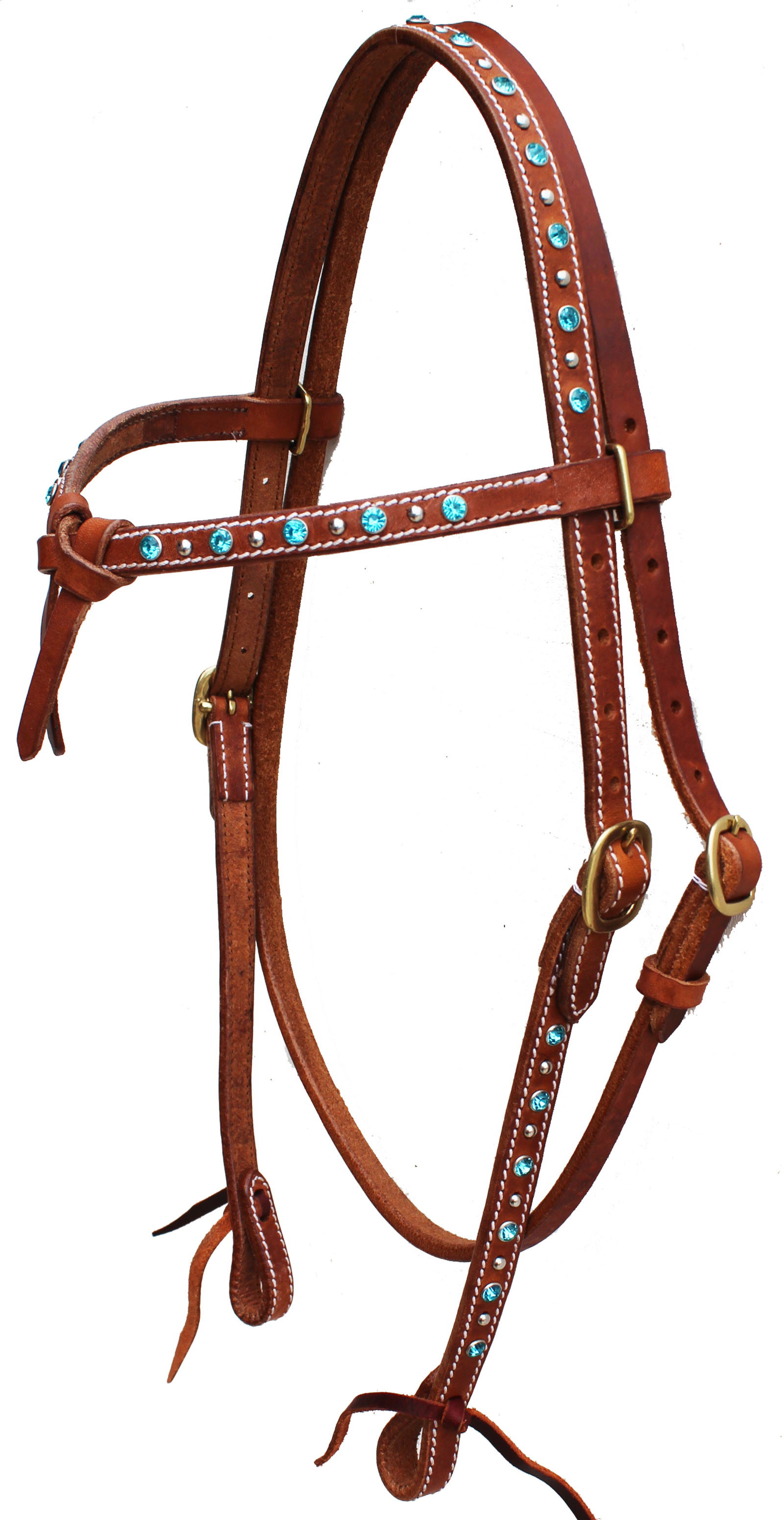 Pferd Western Leder Horse Tack geknotet Strass Trense 78202 - Bild 5 von 8