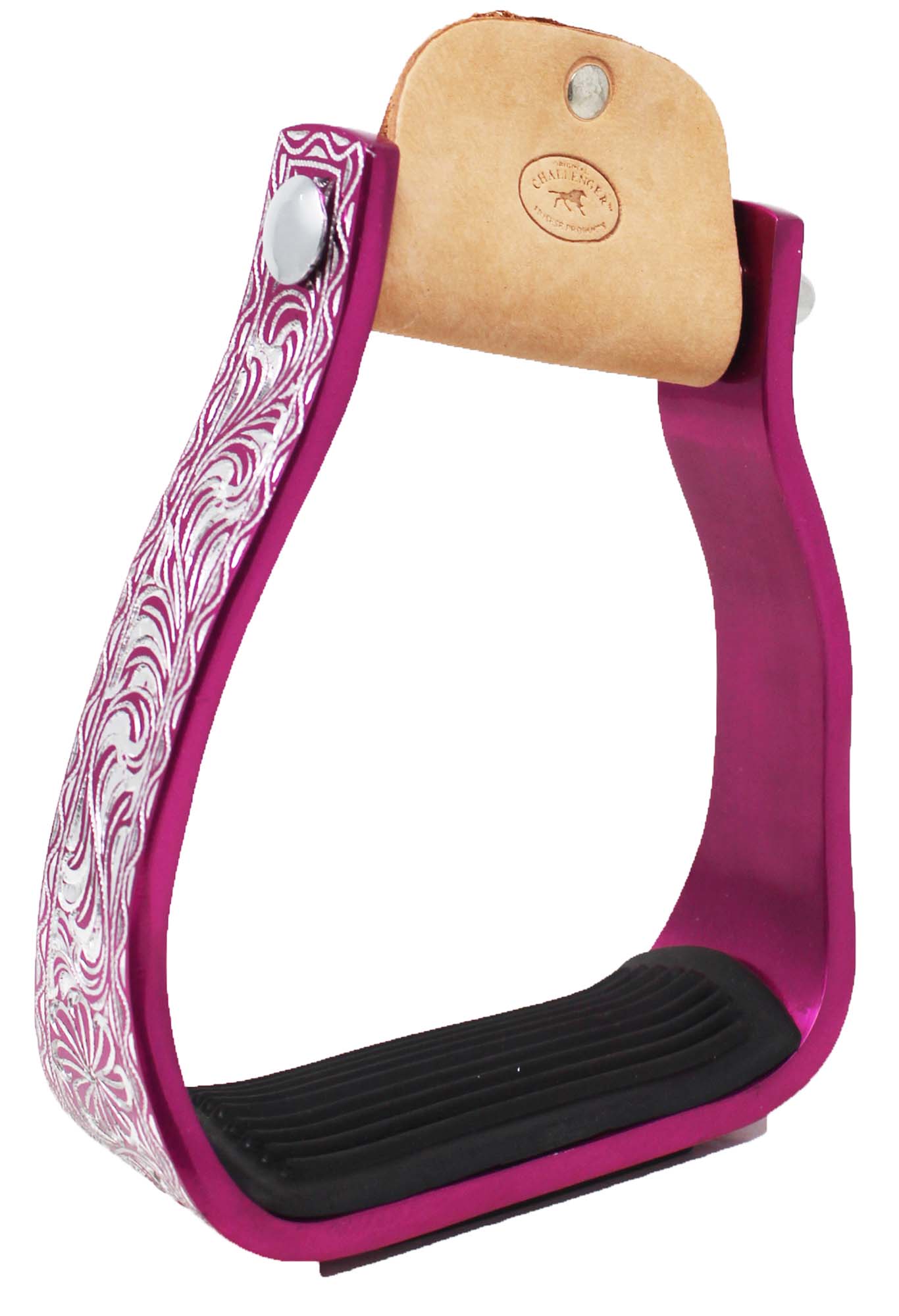 Horse Western 5" Barrel Racer Engraved Aluminum Angled Show Stirrups 51140 - Picture 8 of 18
