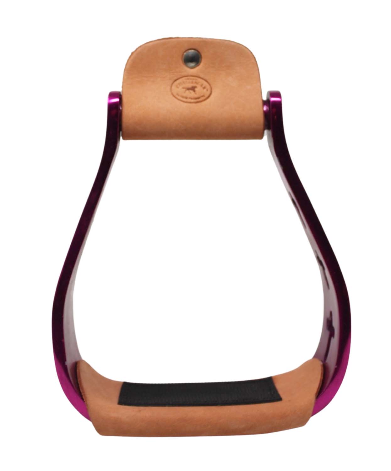 Western Show Pferdesattel Steigbügel Aluminium Leder Lauffläche Kreuz graviert 5145v - Bild 16 von 21